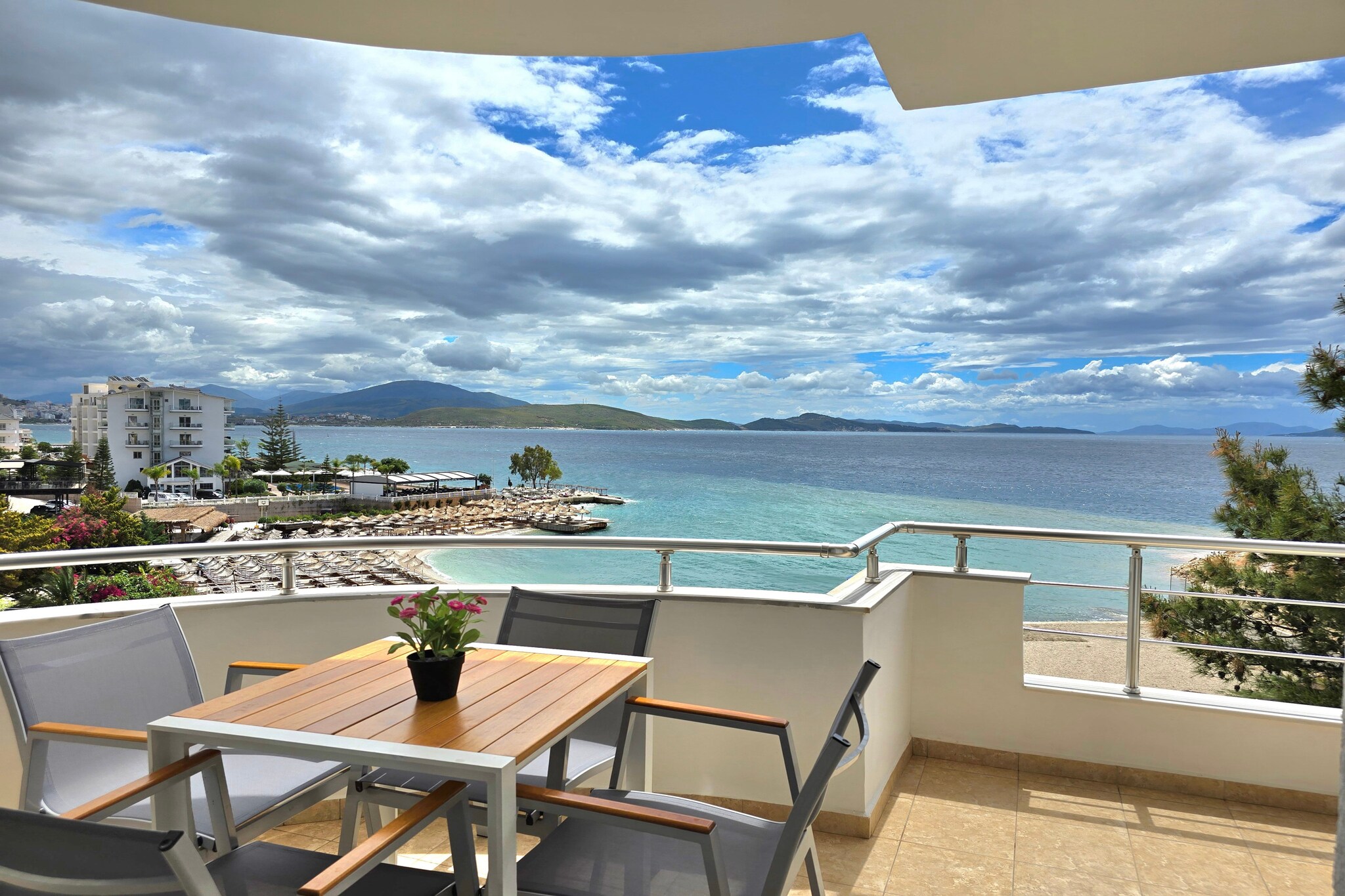 Sea View Apartment in Saranda- 214-Balcon-terrasse