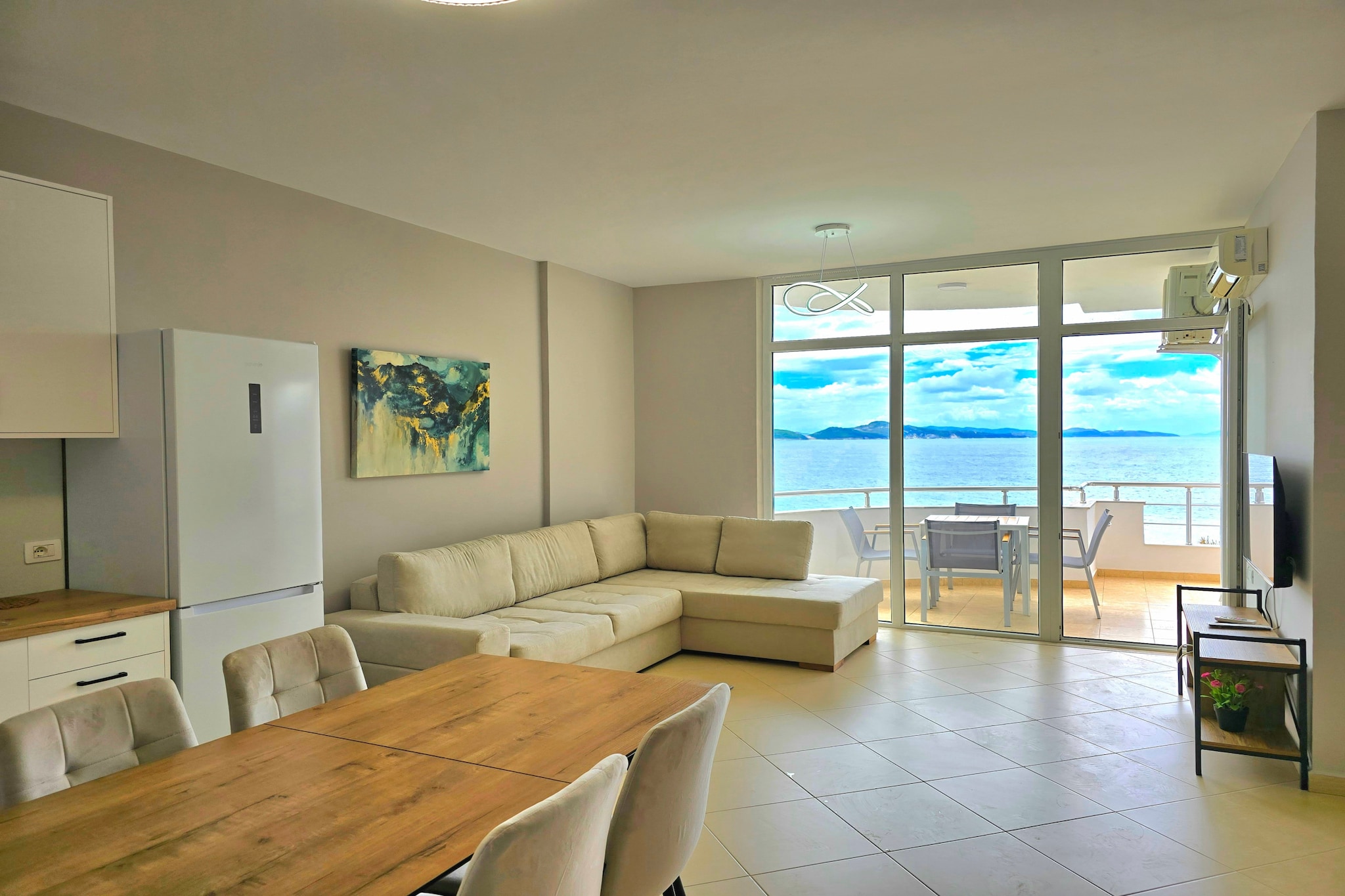 Sea View Apartment in Saranda- 214-Salon