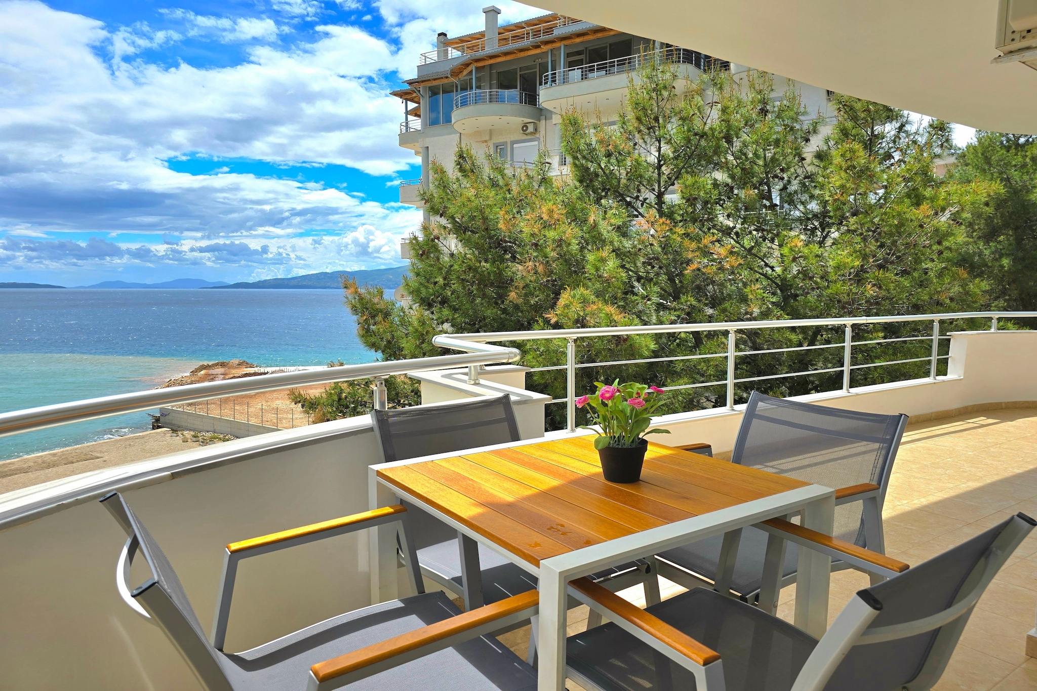 Sea View Apartment in Saranda- 214-Balcon-terrasse