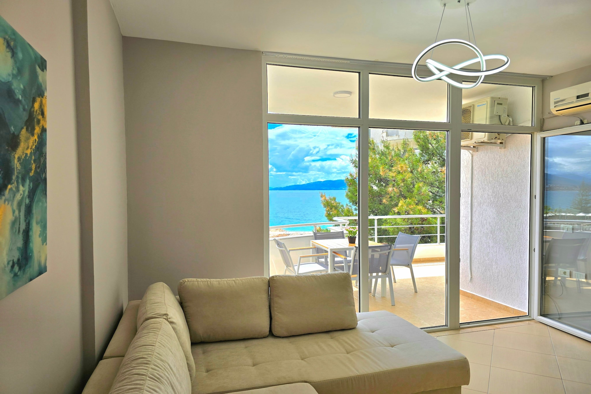 Sea View Apartment in Saranda- 214-Salon