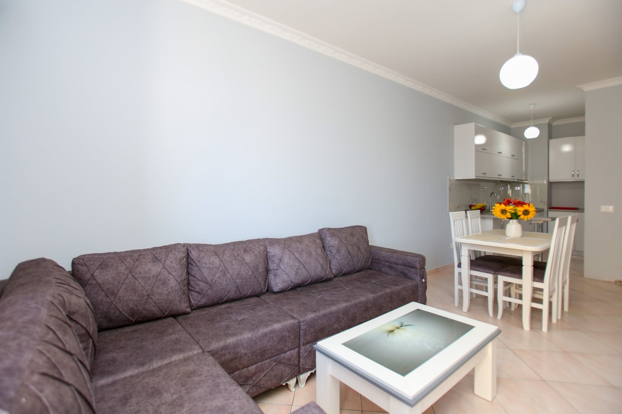Luna Sea View Apartment 5 floor-Woonkamer