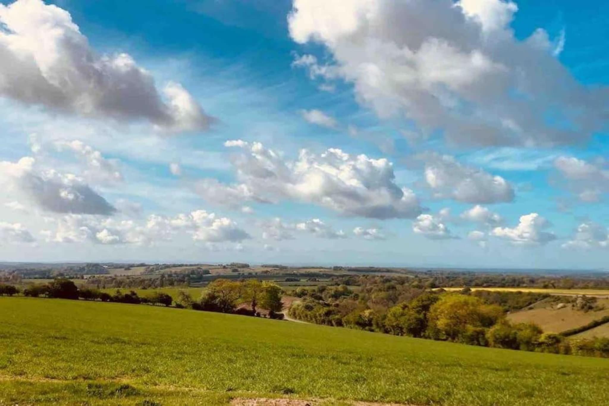 South Downs Lodge-Gebieden zomer 20km