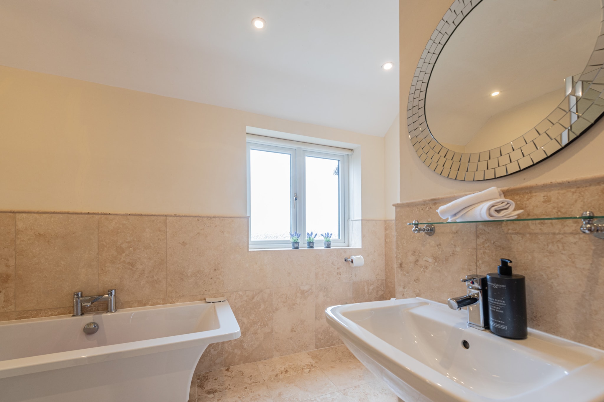 Groes Faen Bach Farmhouse-Badkamer