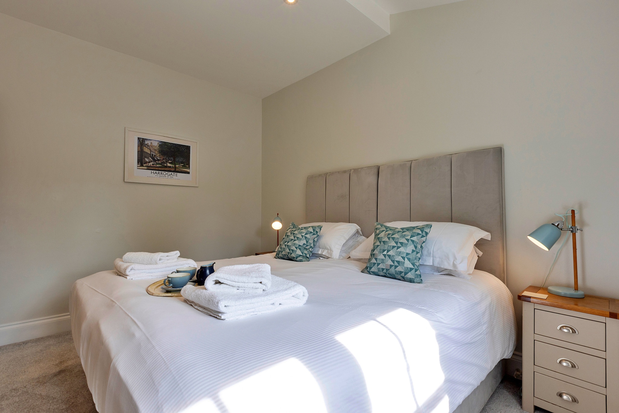 Cherry Cottage Nr Grantley Hall-Slaapkamer