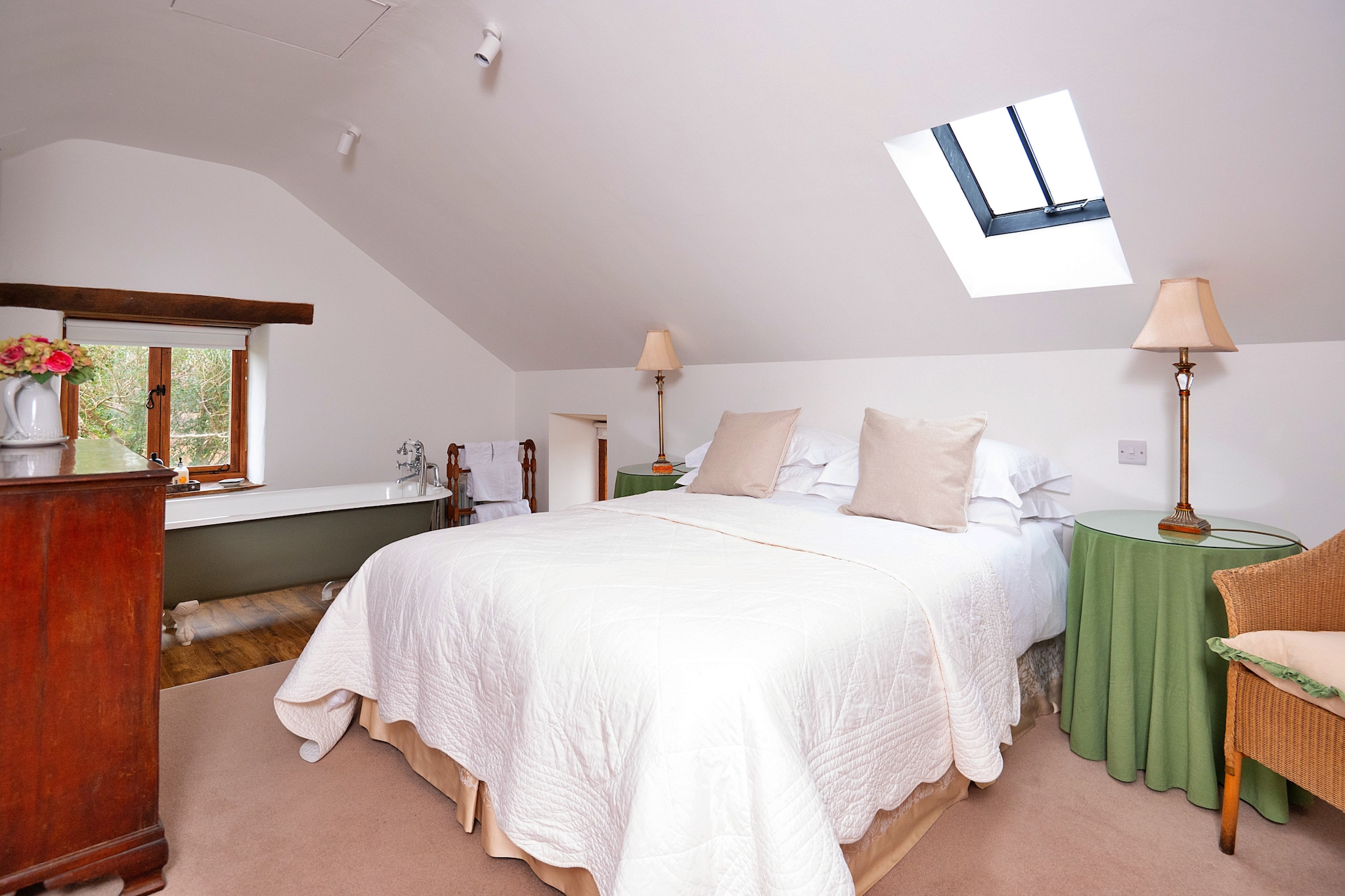 The Barn at Tyddyn-y- Felin-Slaapkamer