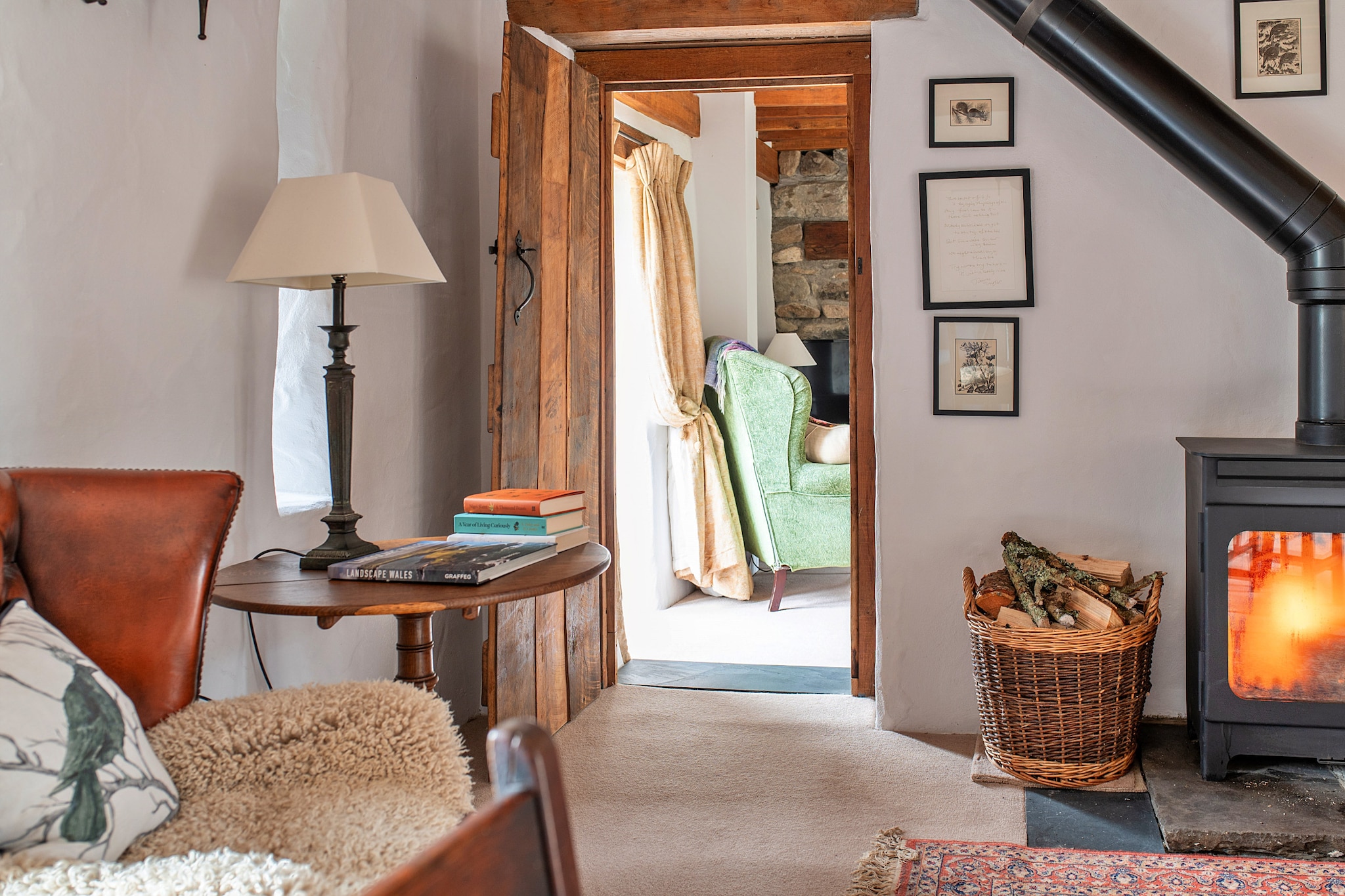 The Barn at Tyddyn-y- Felin-Woonkamer