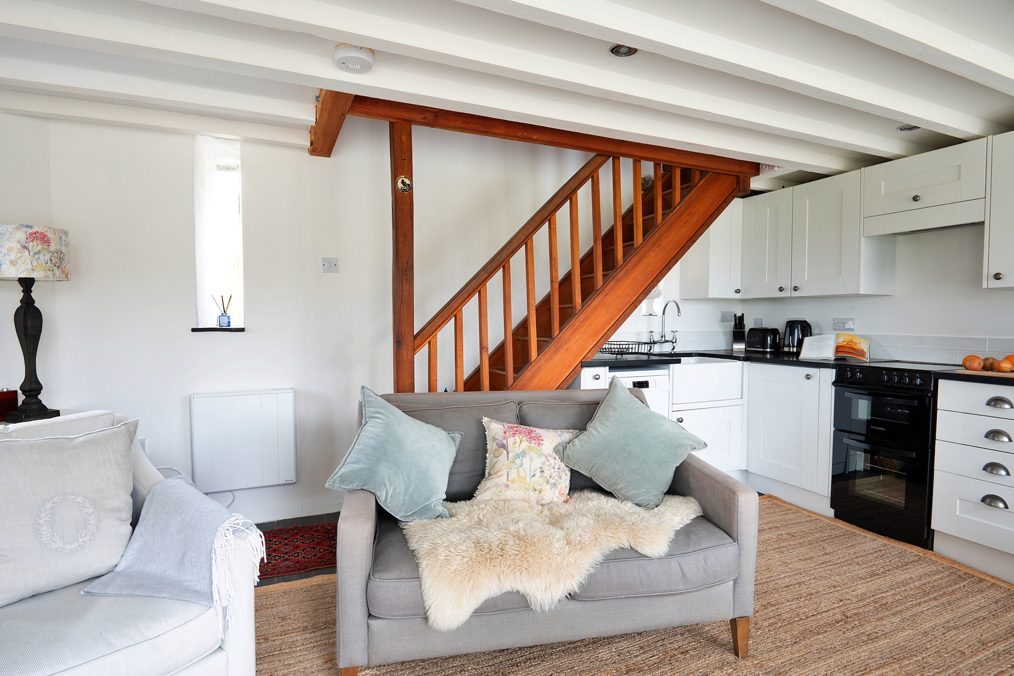 The Coach House at Tyddyn-y-Felin-Woonkamer