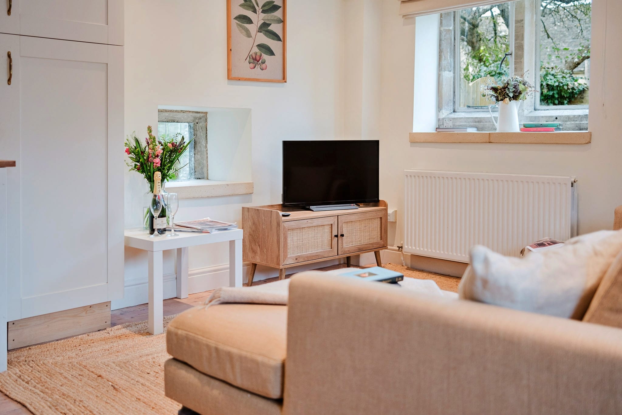 Courtside Cottage-Woonkamer