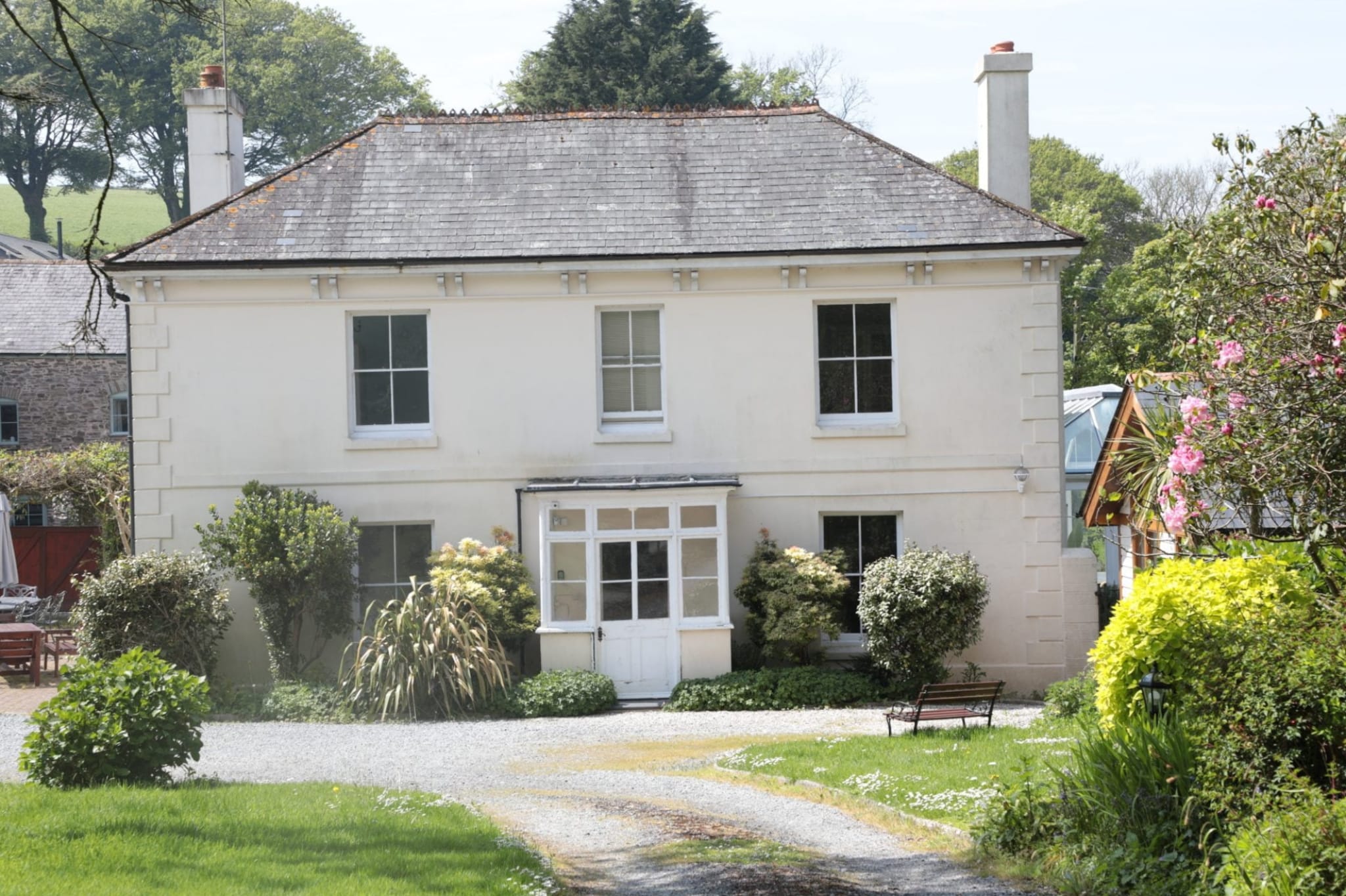 Buckland House-Buitenkant zomer