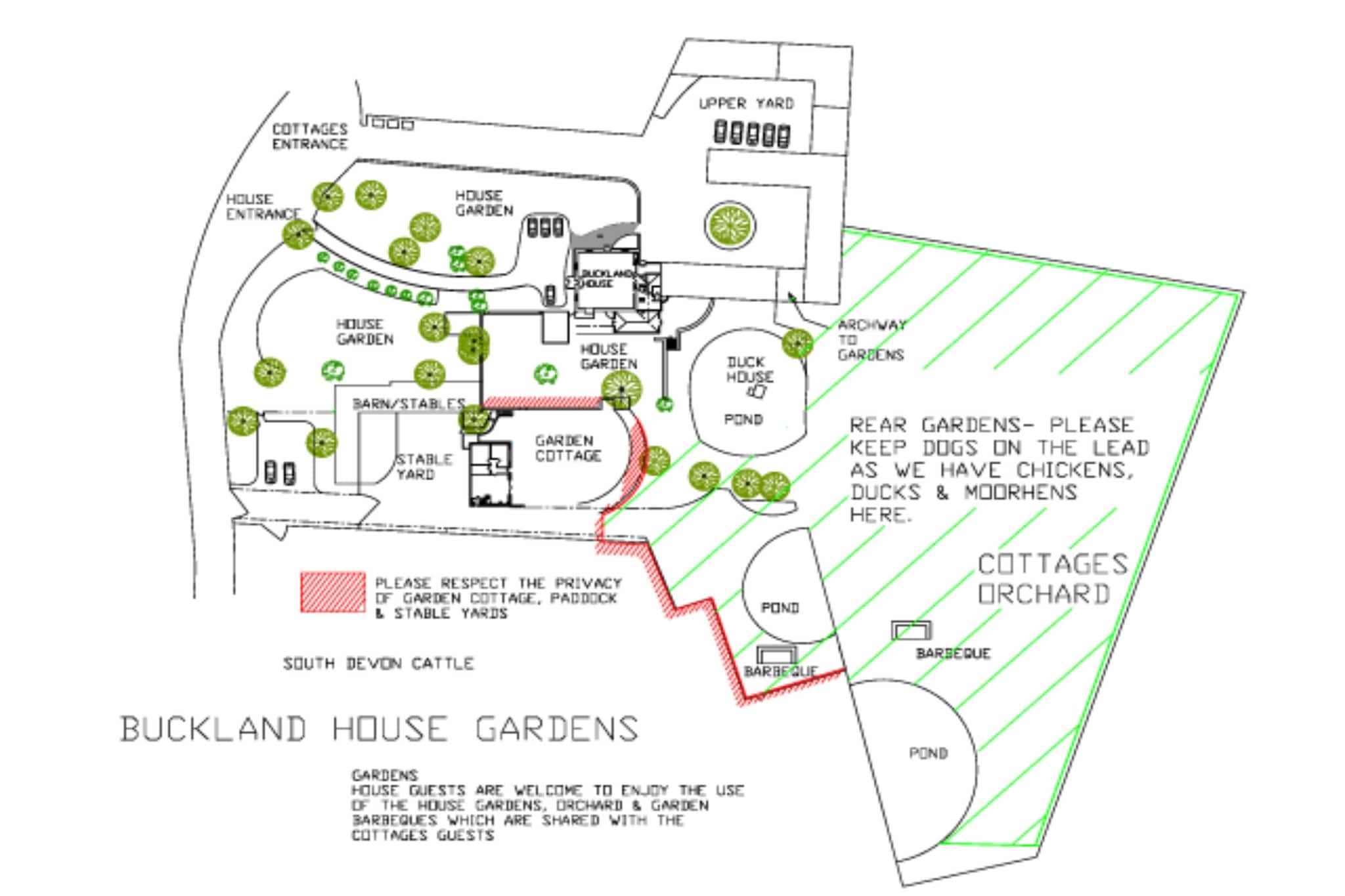 Buckland House-Plattegrond