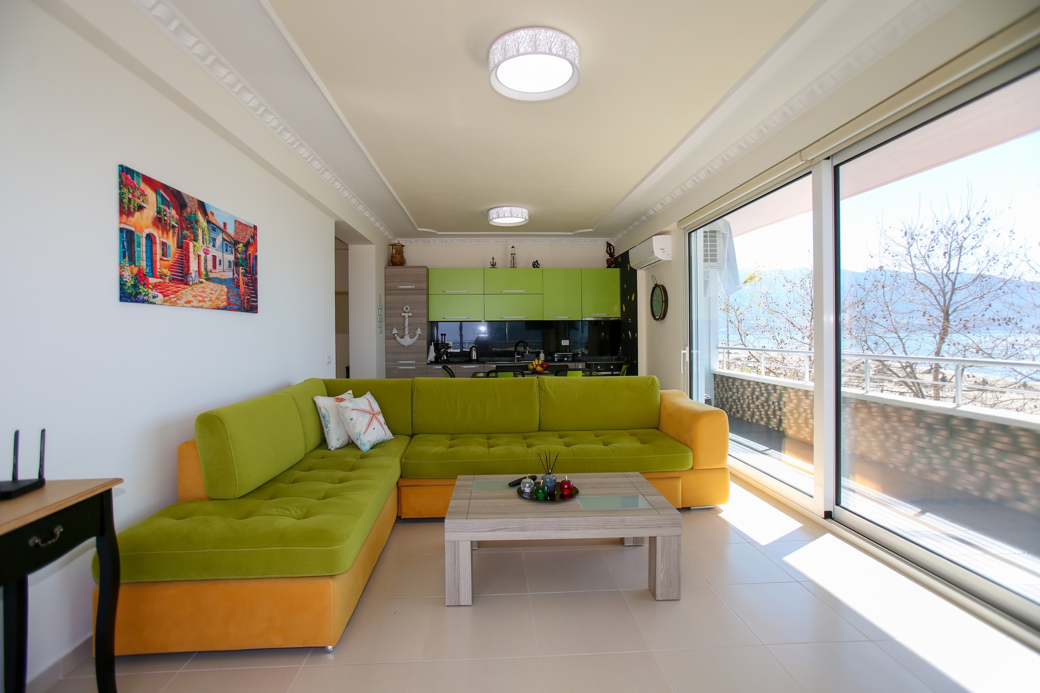 Beach Front Terace-Wohnzimmer