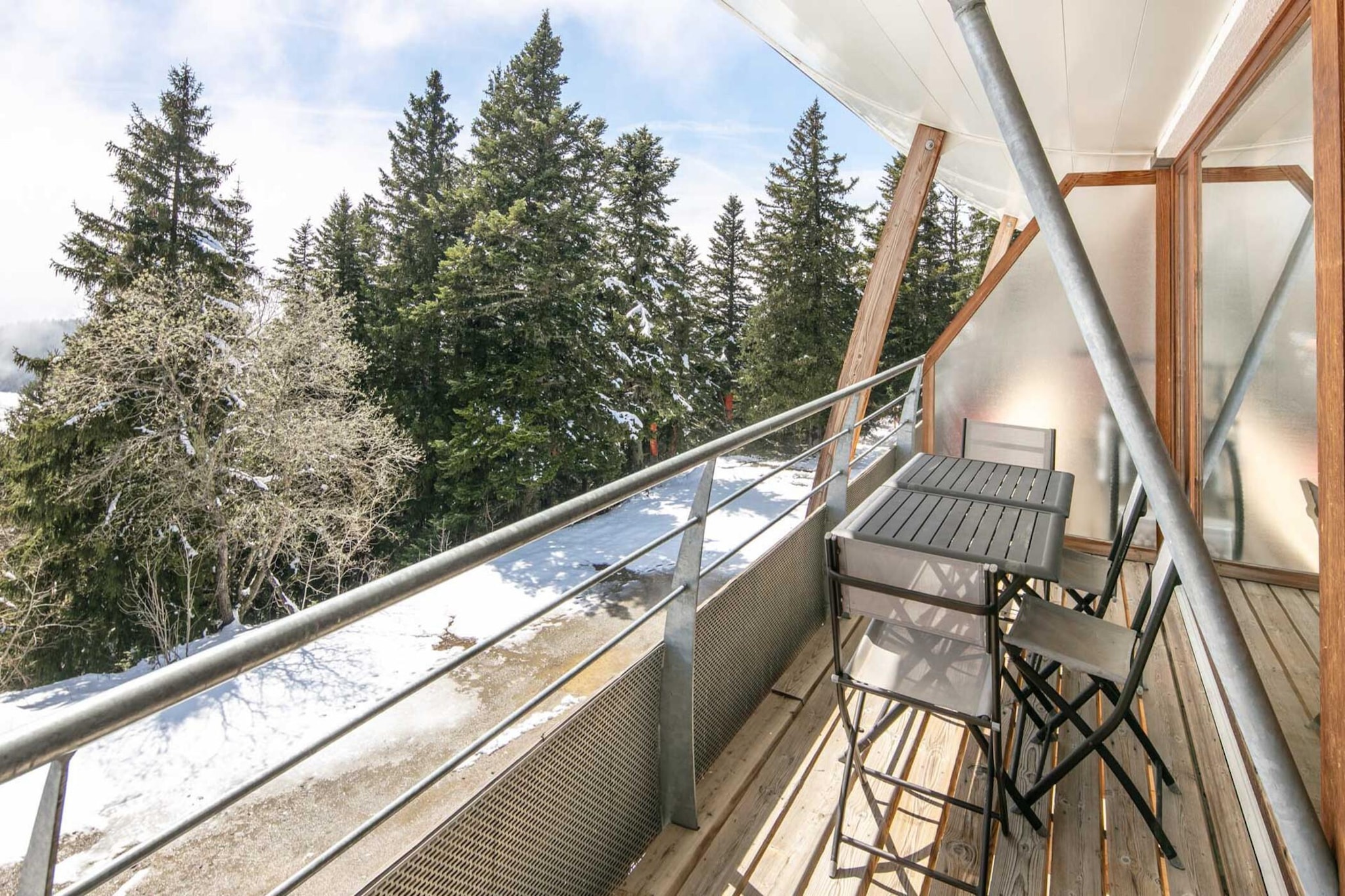 V du Bachat Arolles A n°26 - 2P4-Terrasbalkon