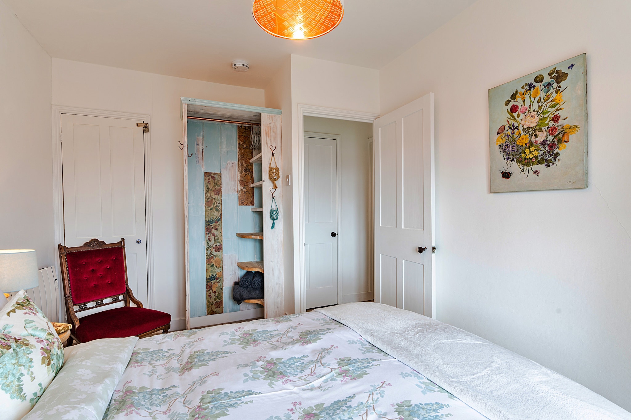 Cosy Mousehole Cottage with Sea Views-Slaapkamer