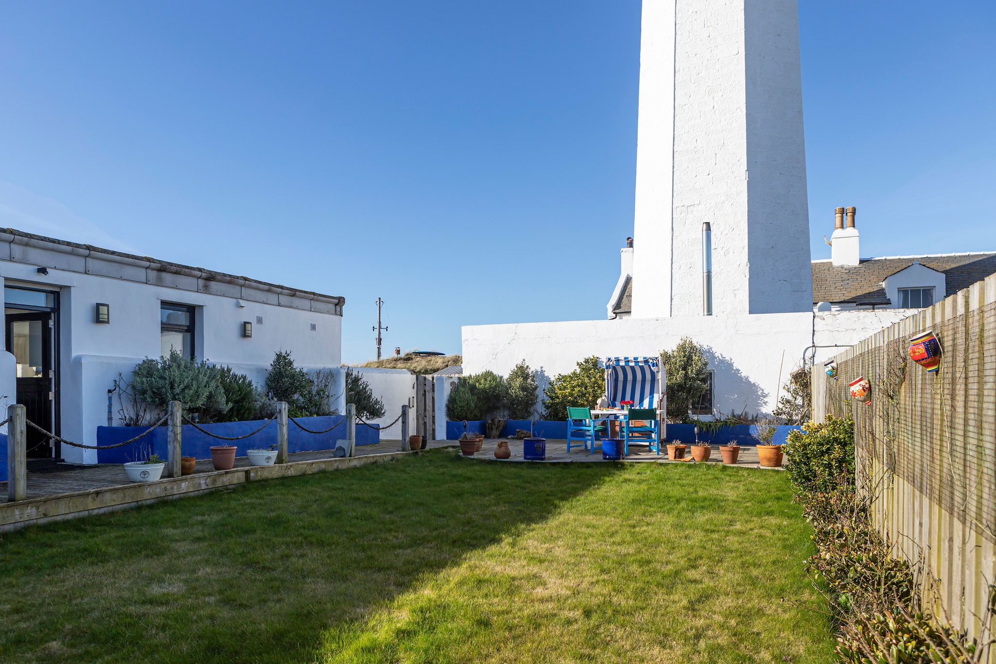 Walney Island Lighthouse-Tuinen zomer