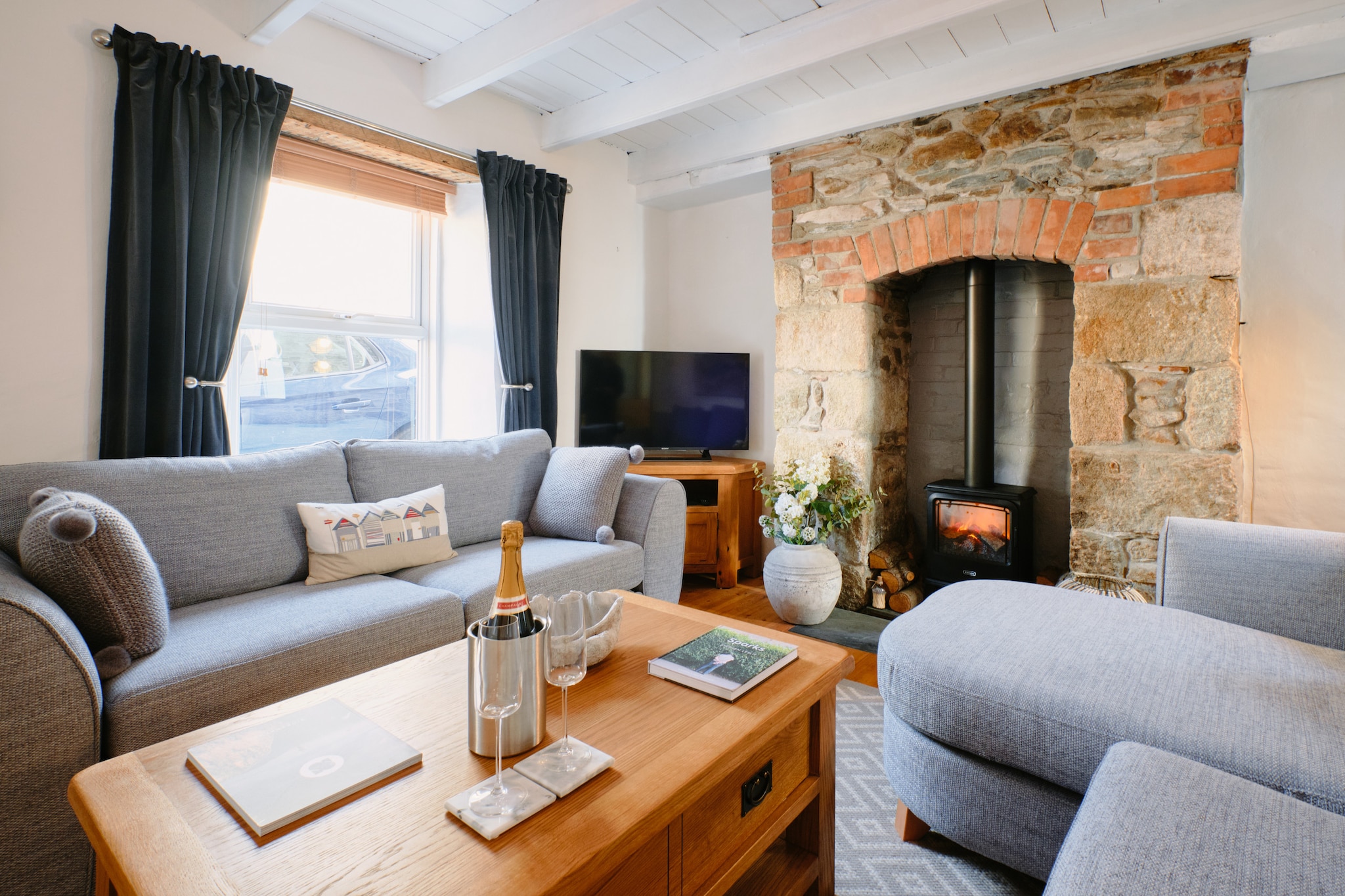 Scallop Cottage-Woonkamer