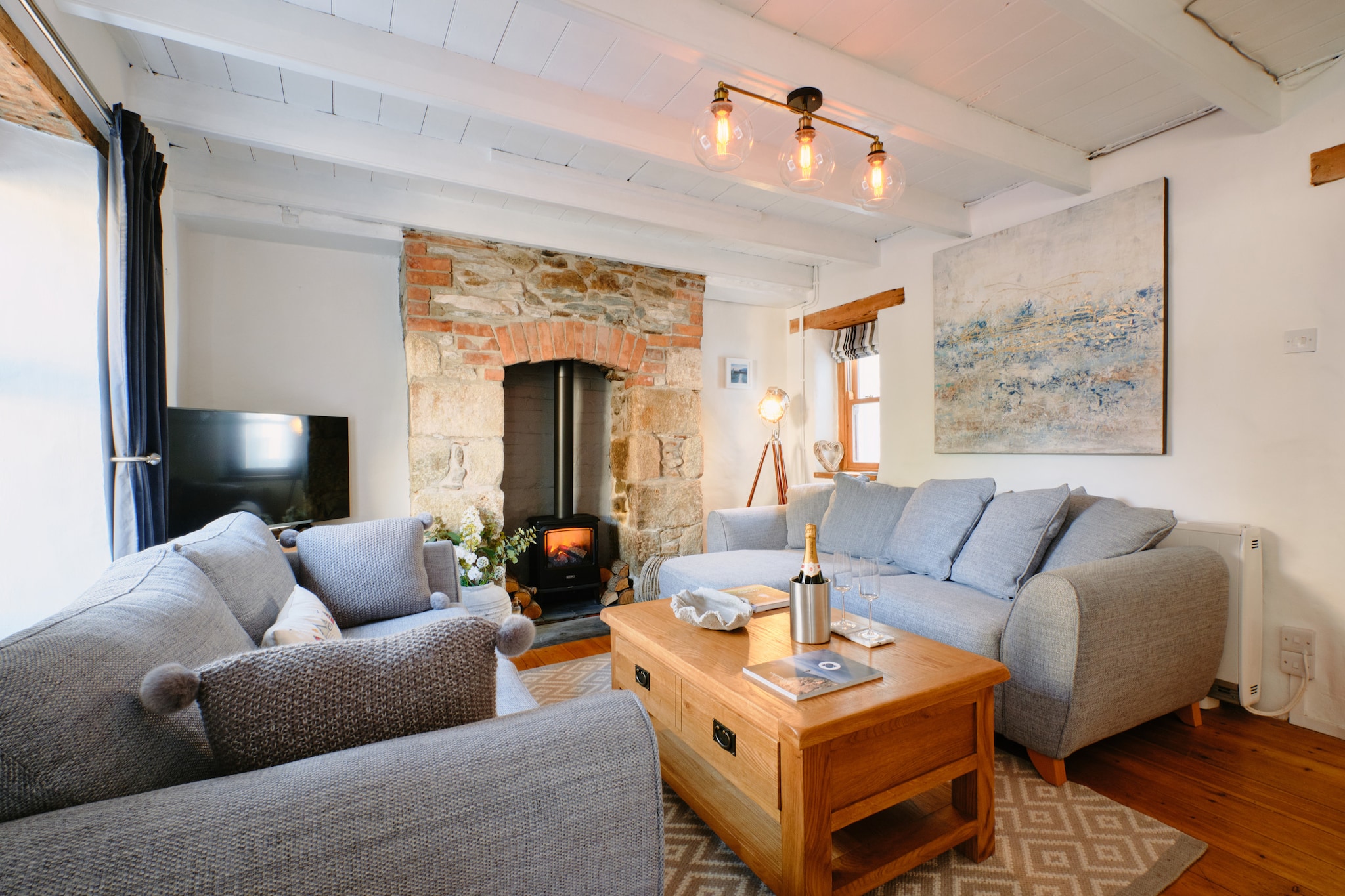 Scallop Cottage-Woonkamer