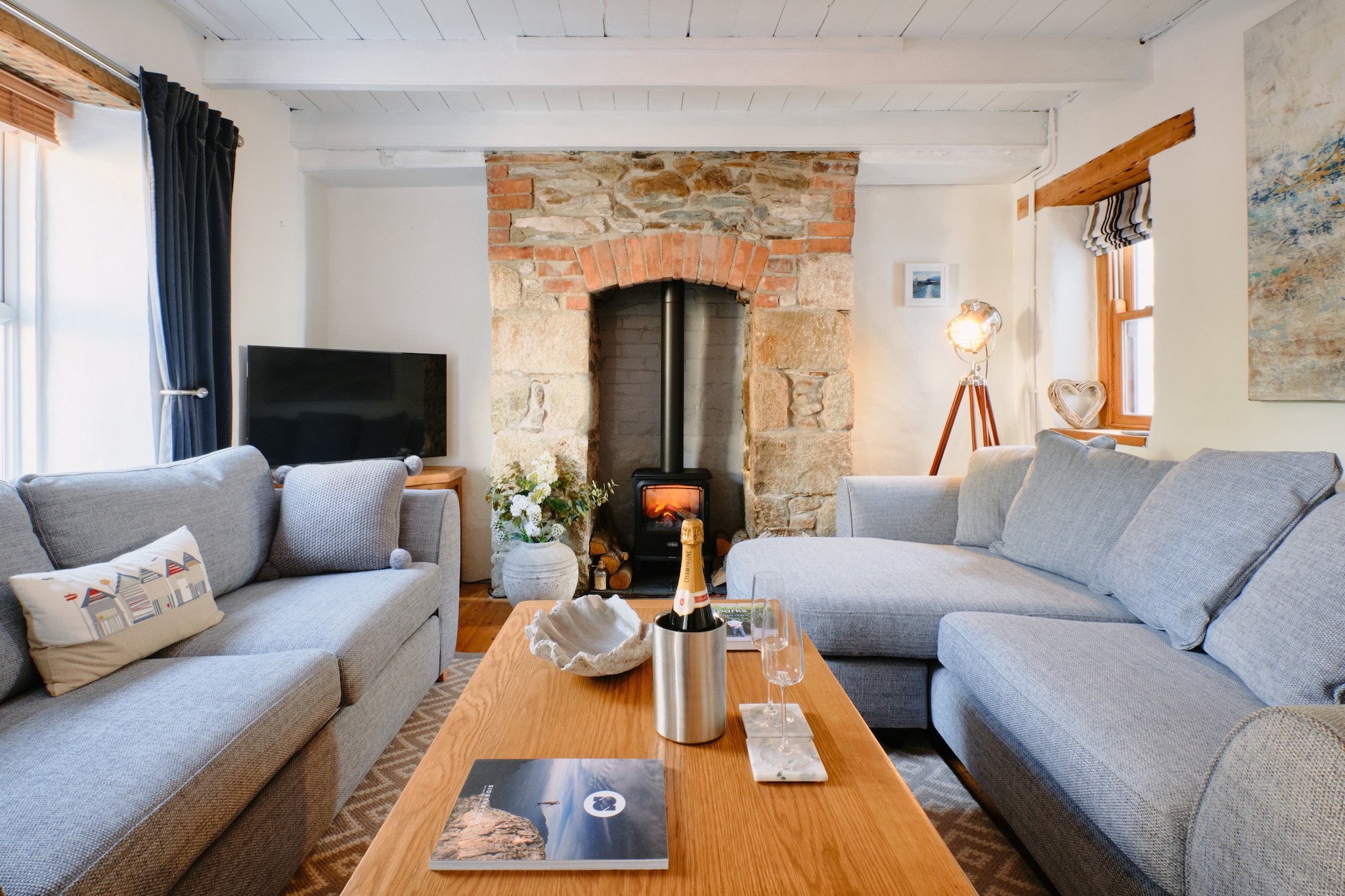 Scallop Cottage-Woonkamer