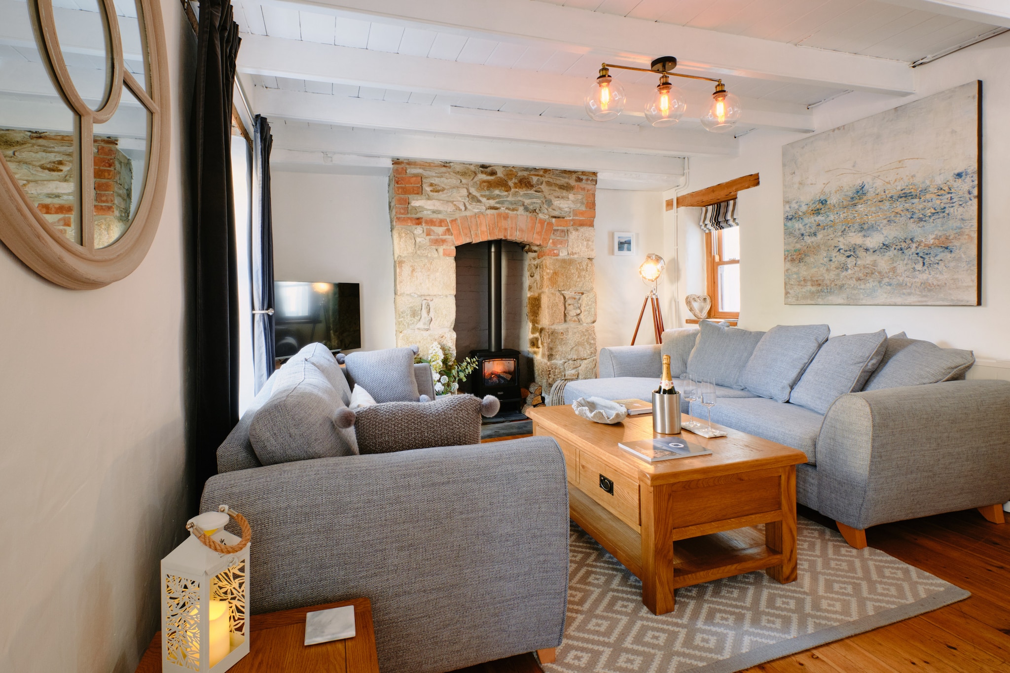 Scallop Cottage-Woonkamer