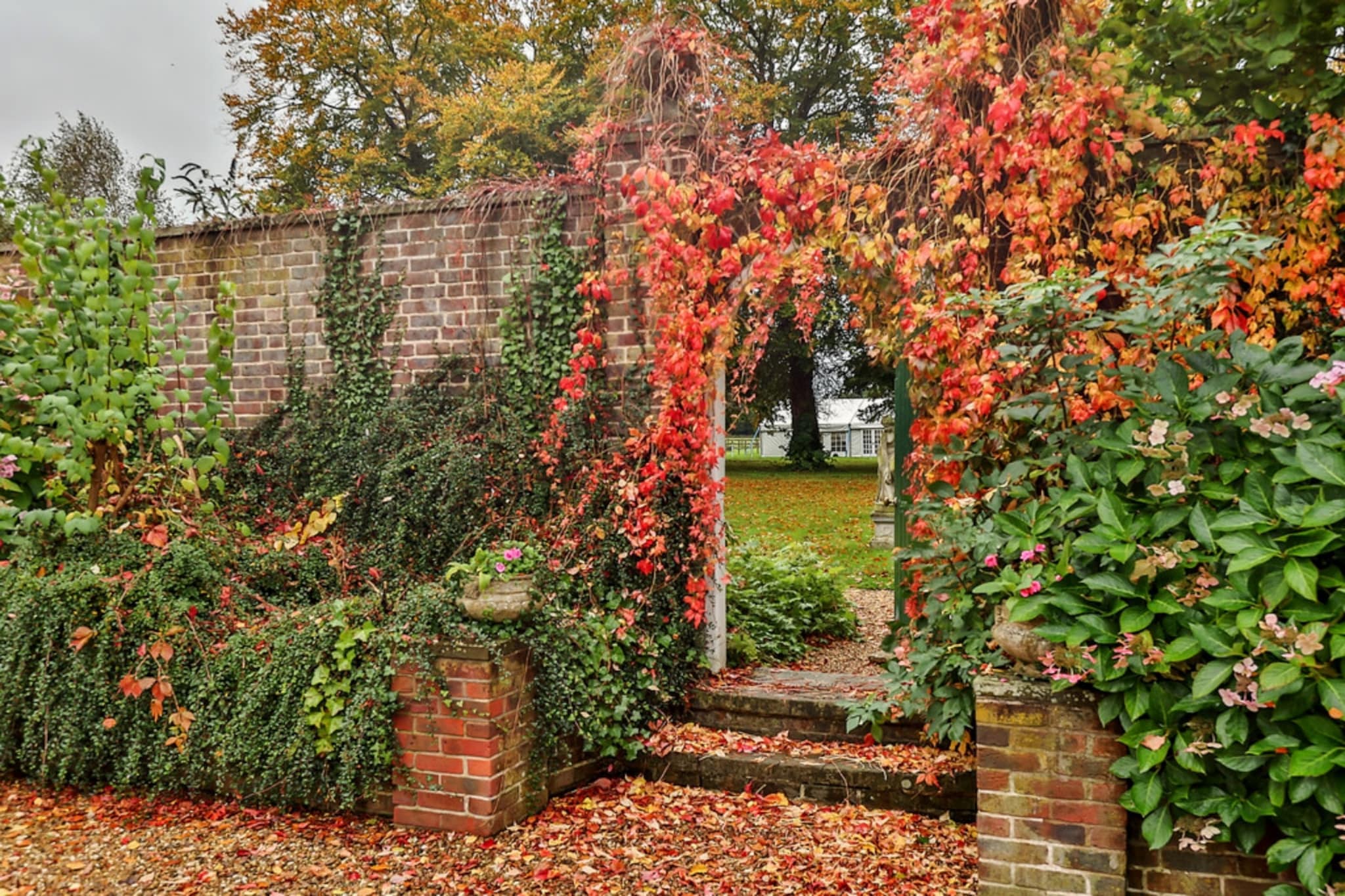 Walcot Hall-Tuinen zomer