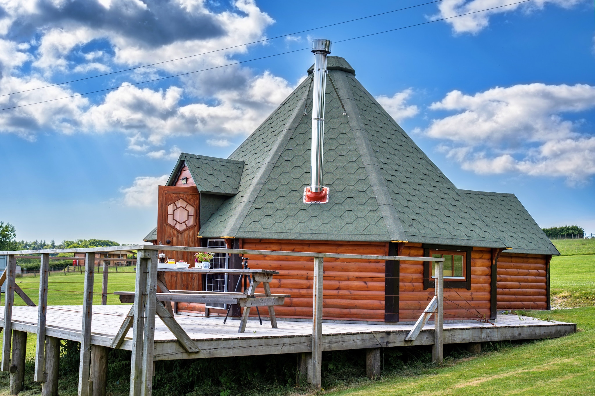 'Exmoor' Wooden Eco-Lodge-Buitenlucht