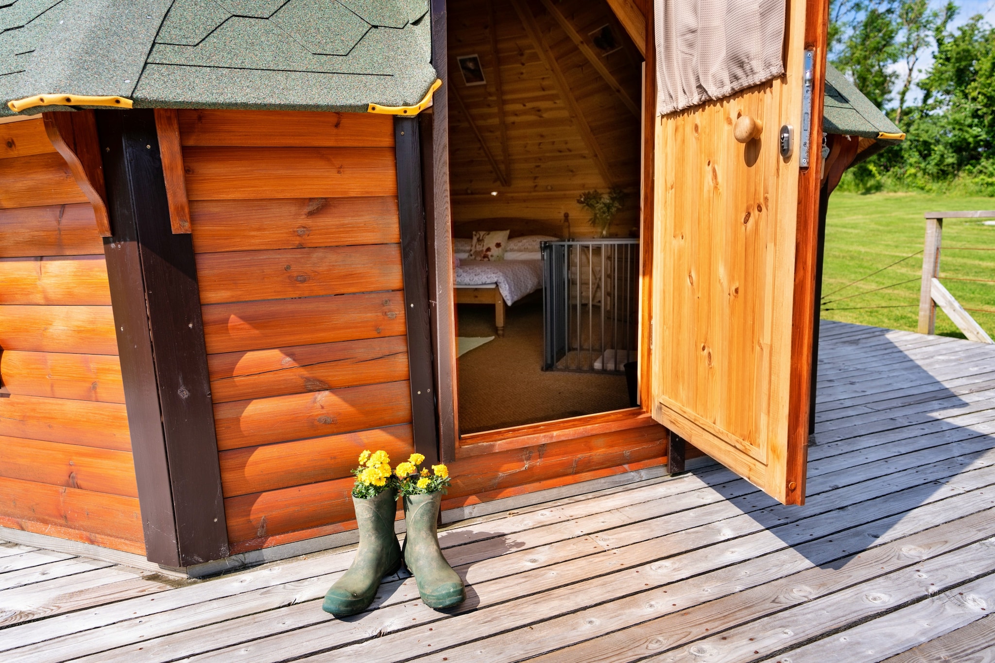 'Exmoor' Wooden Eco-Lodge-Buitenlucht