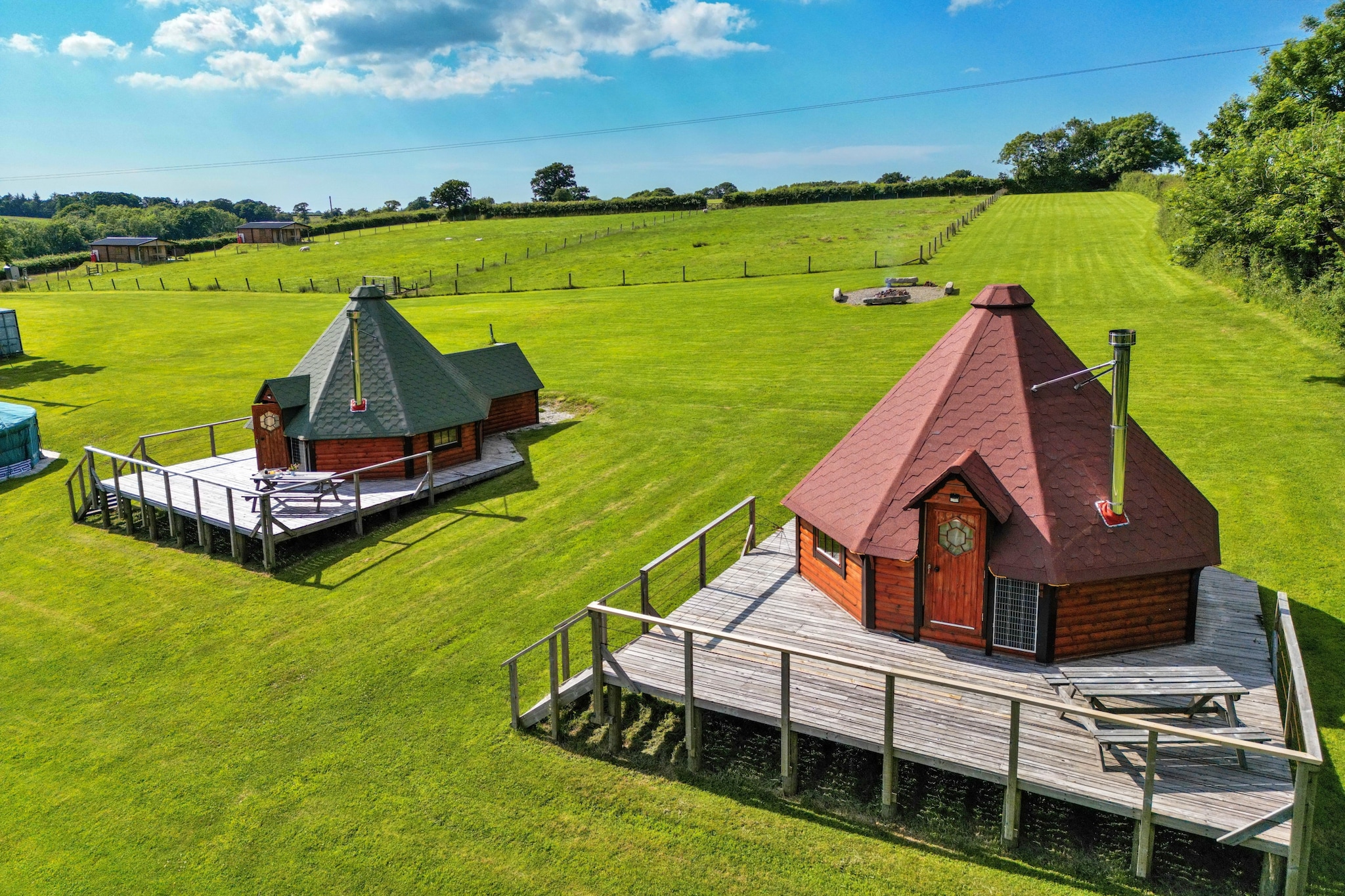 'Exmoor' Wooden Eco-Lodge-Buitenlucht