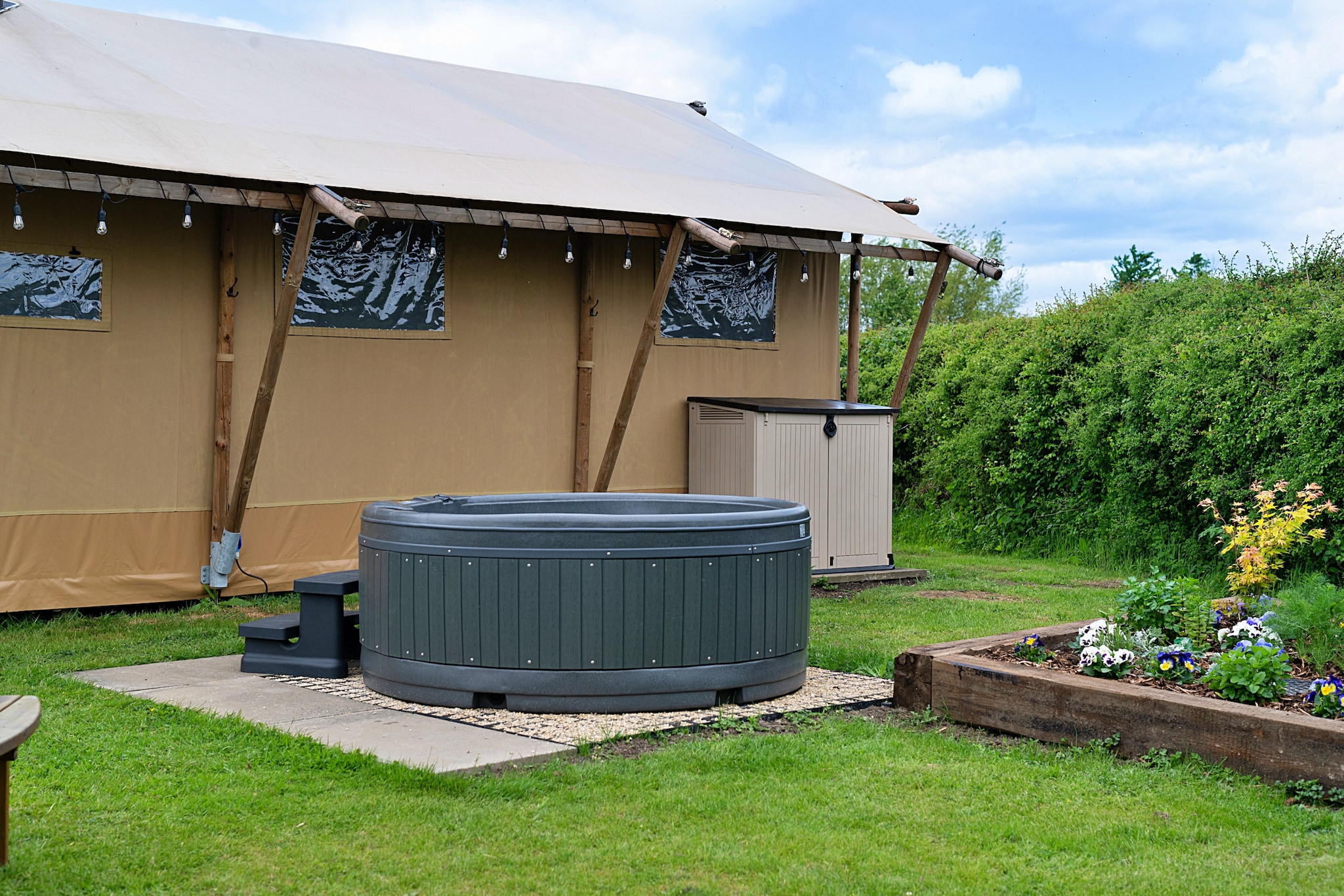 Rusty Lane, Safari Lodge-Tuinen zomer