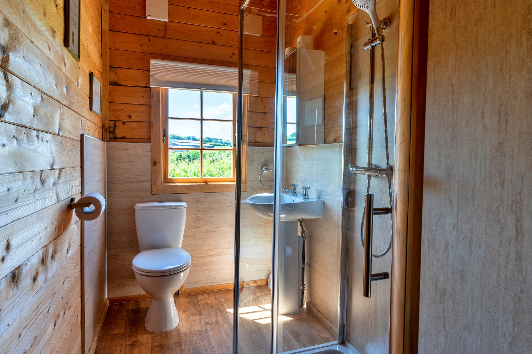 Moor View Cabin-Badkamer