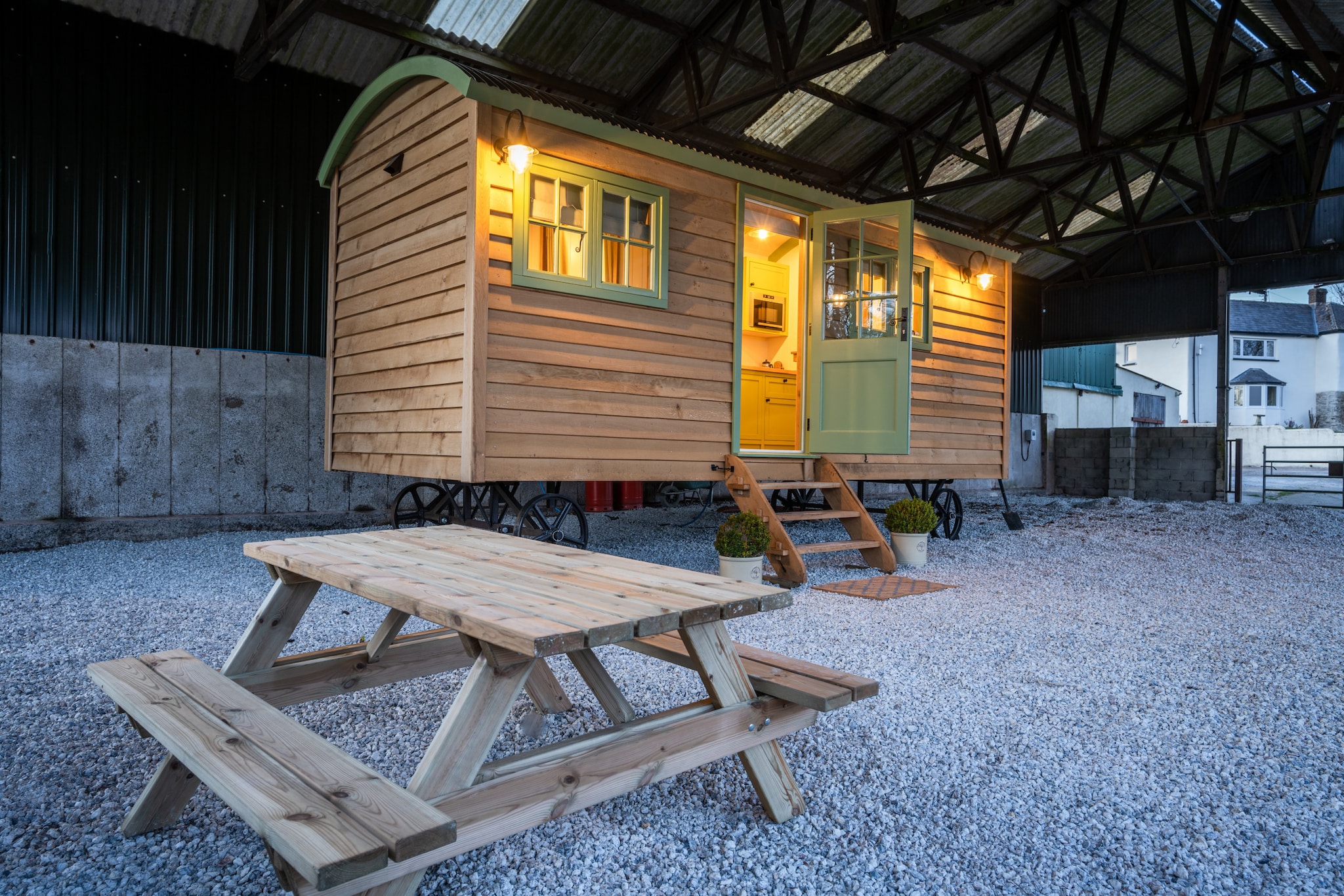 The Shepherd's Hut at Northcombe Farm