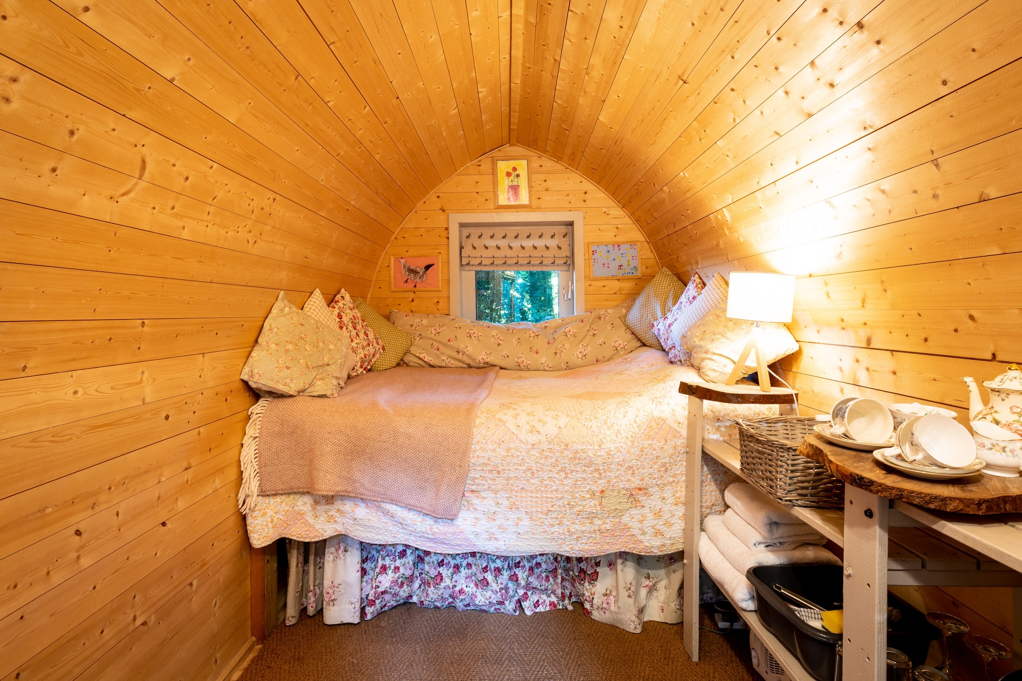 Bluebelle Glamping Pod-Slaapkamer