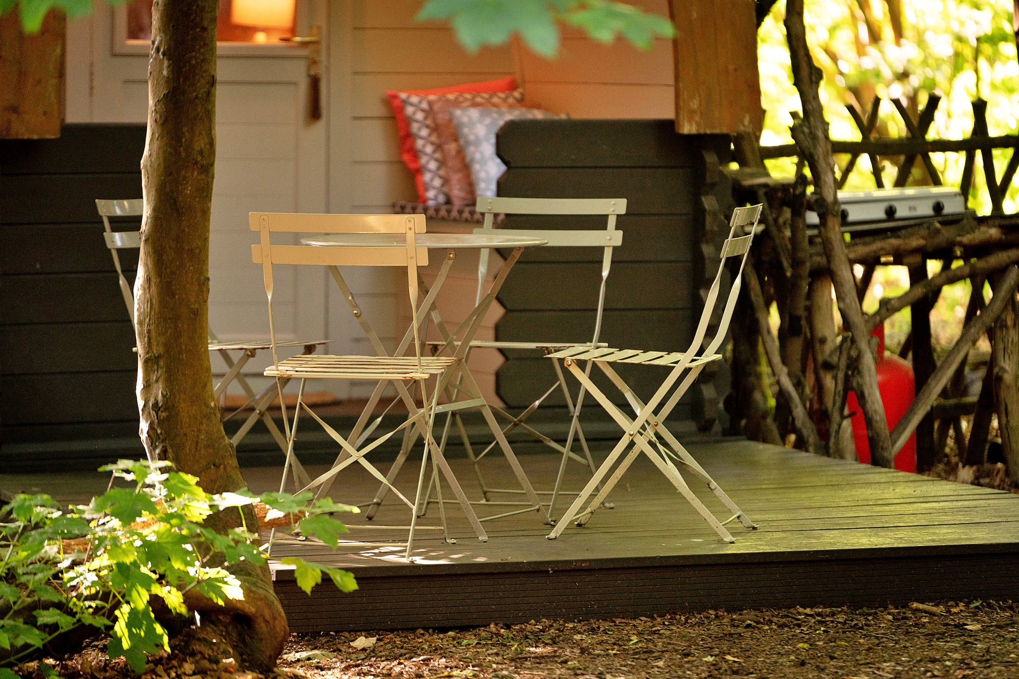 Bluebelle Glamping Pod-Terras