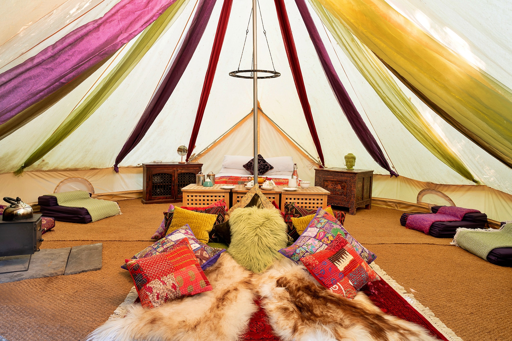 Bedouin Bell Tent-Slaapkamer
