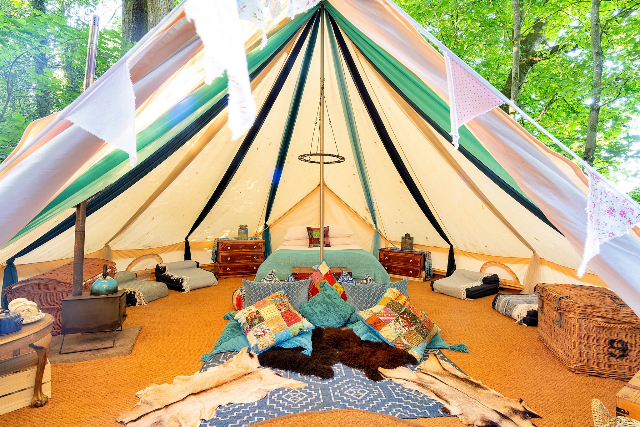 Moroccan Bell Tent-Slaapkamer