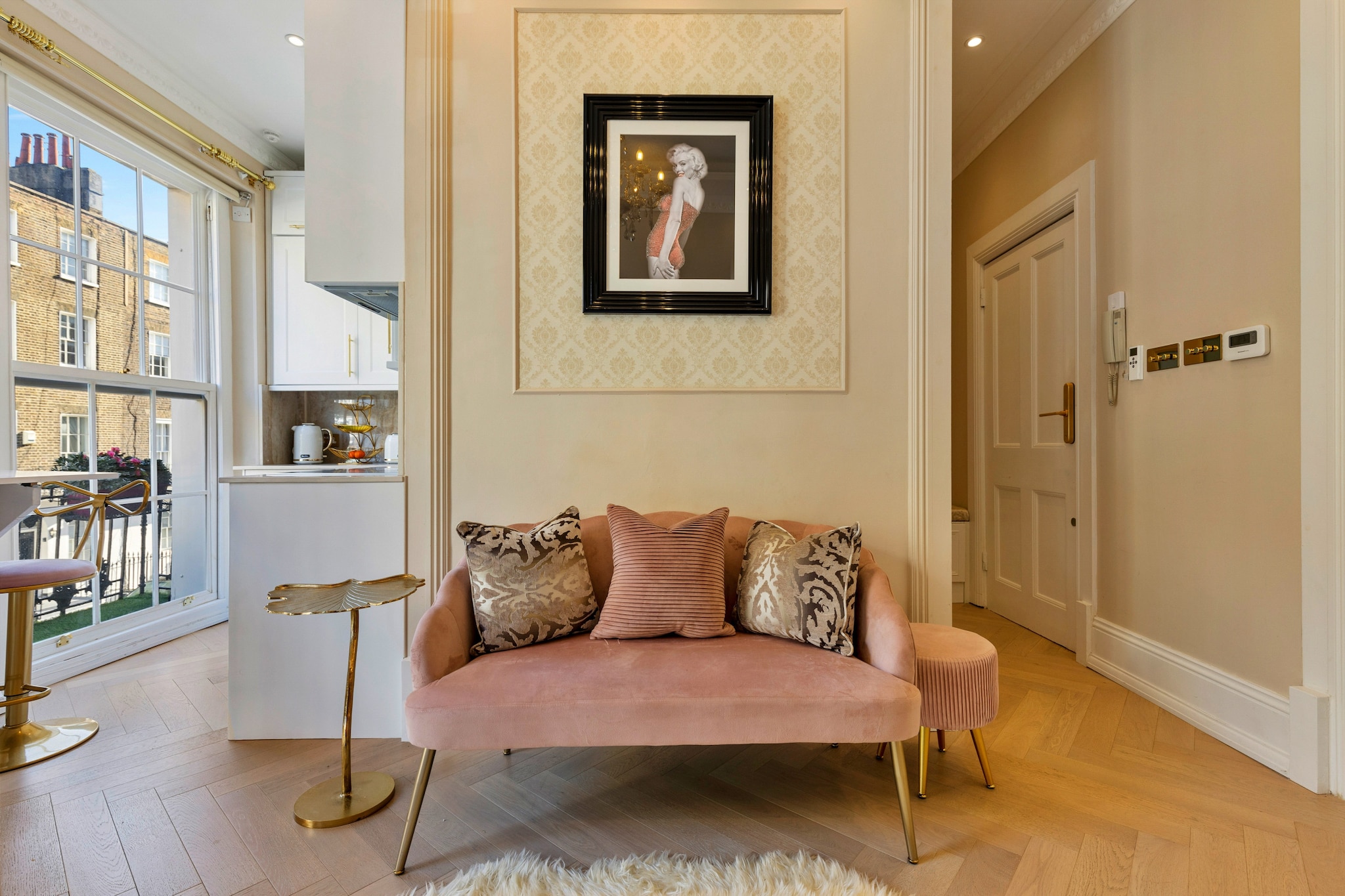 The Marylebone Marilyn-Woonkamer