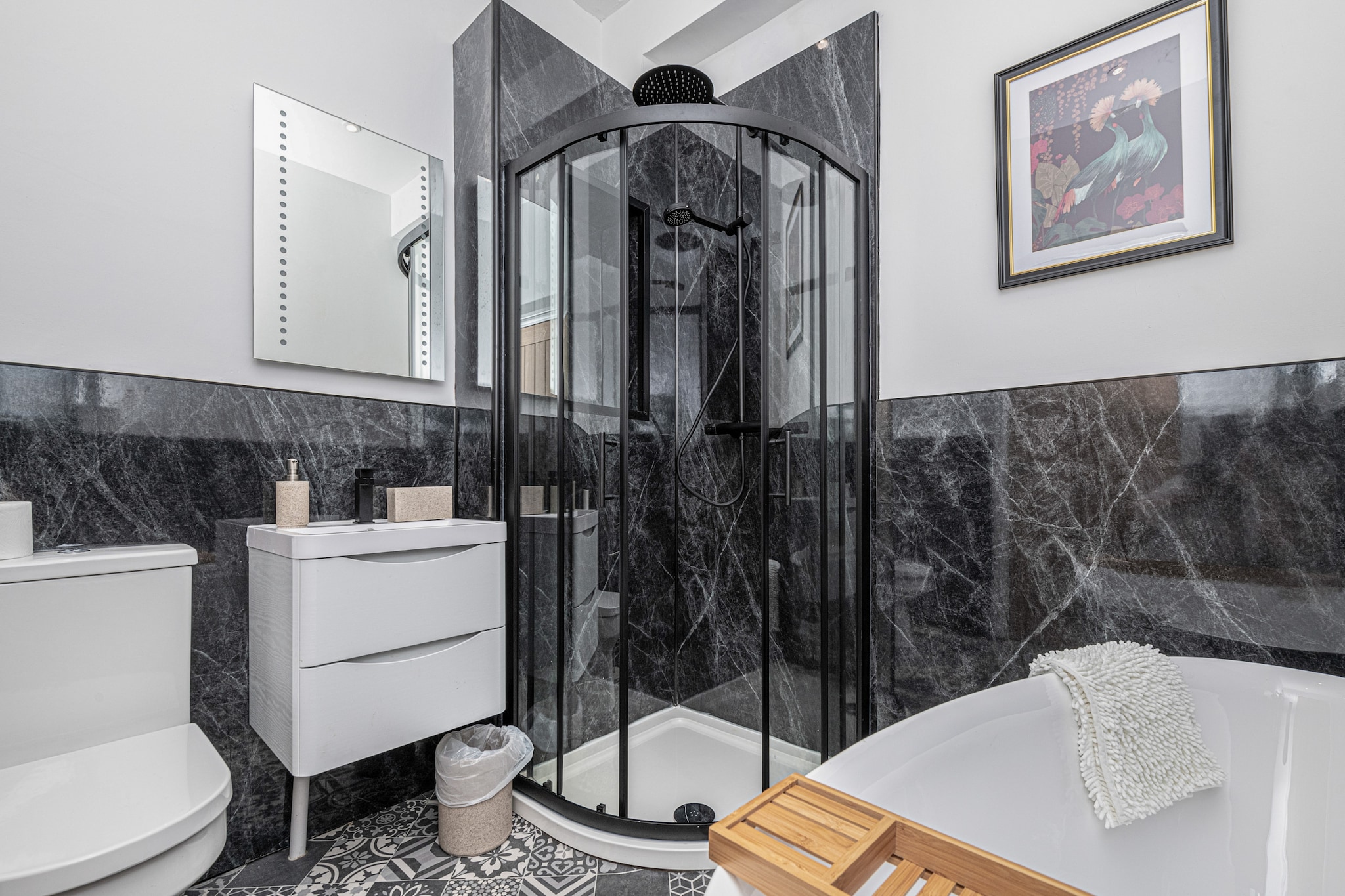 Peace Retreats Apartment - Pwllheli-Badkamer