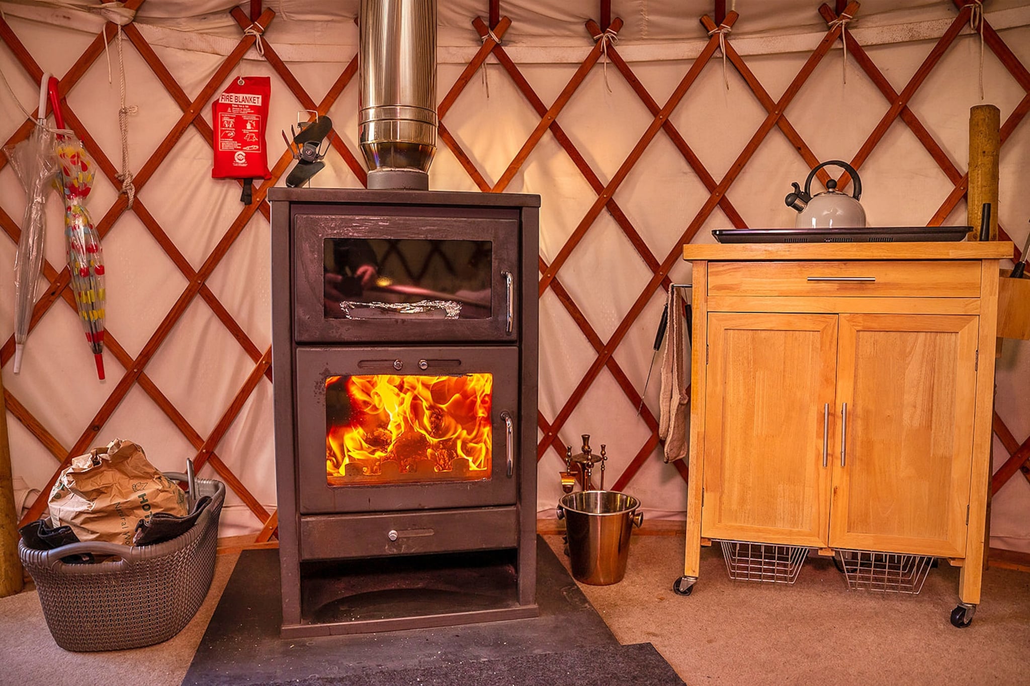 Bramble Yurt-Sfeer