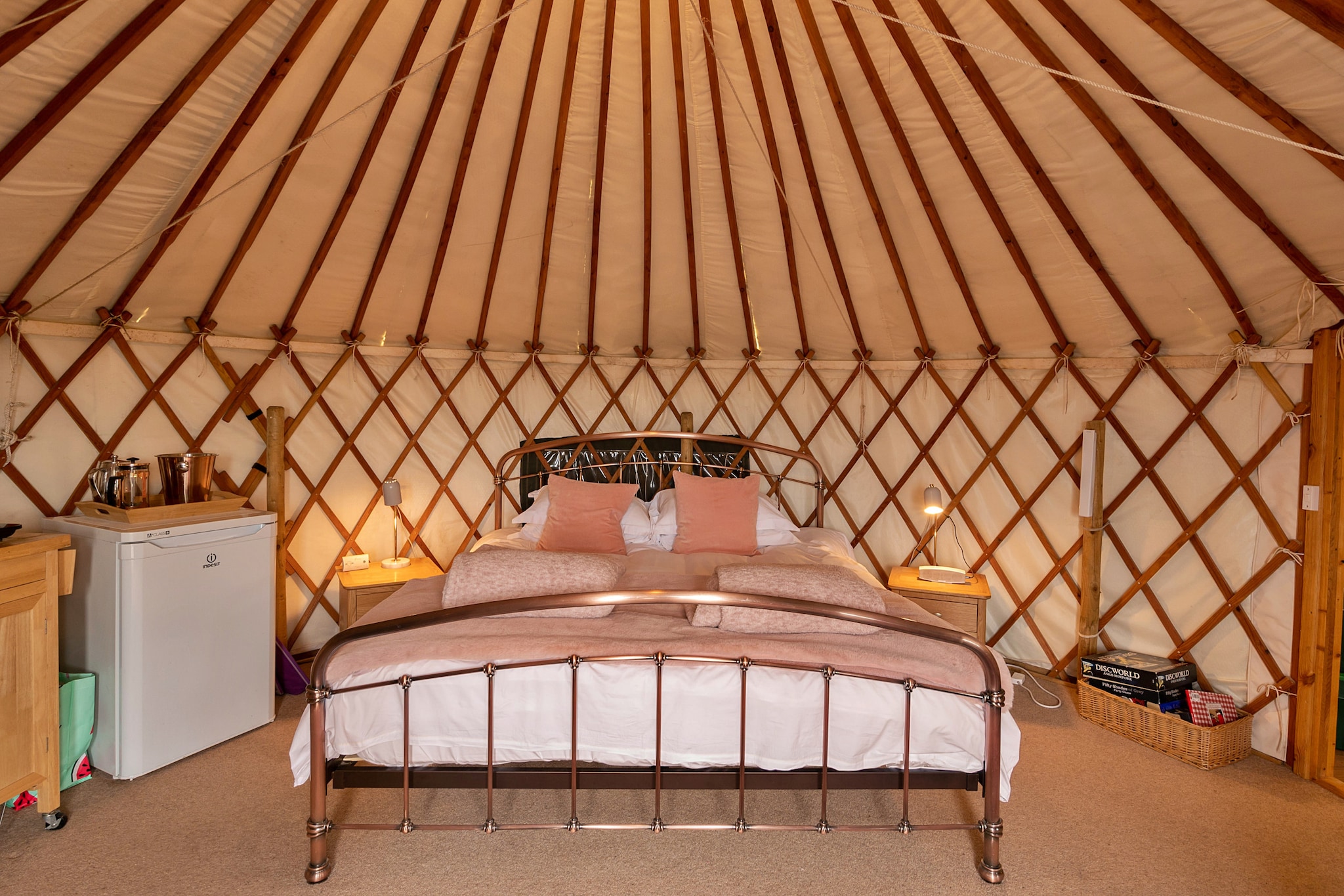 Bramble Yurt-Slaapkamer