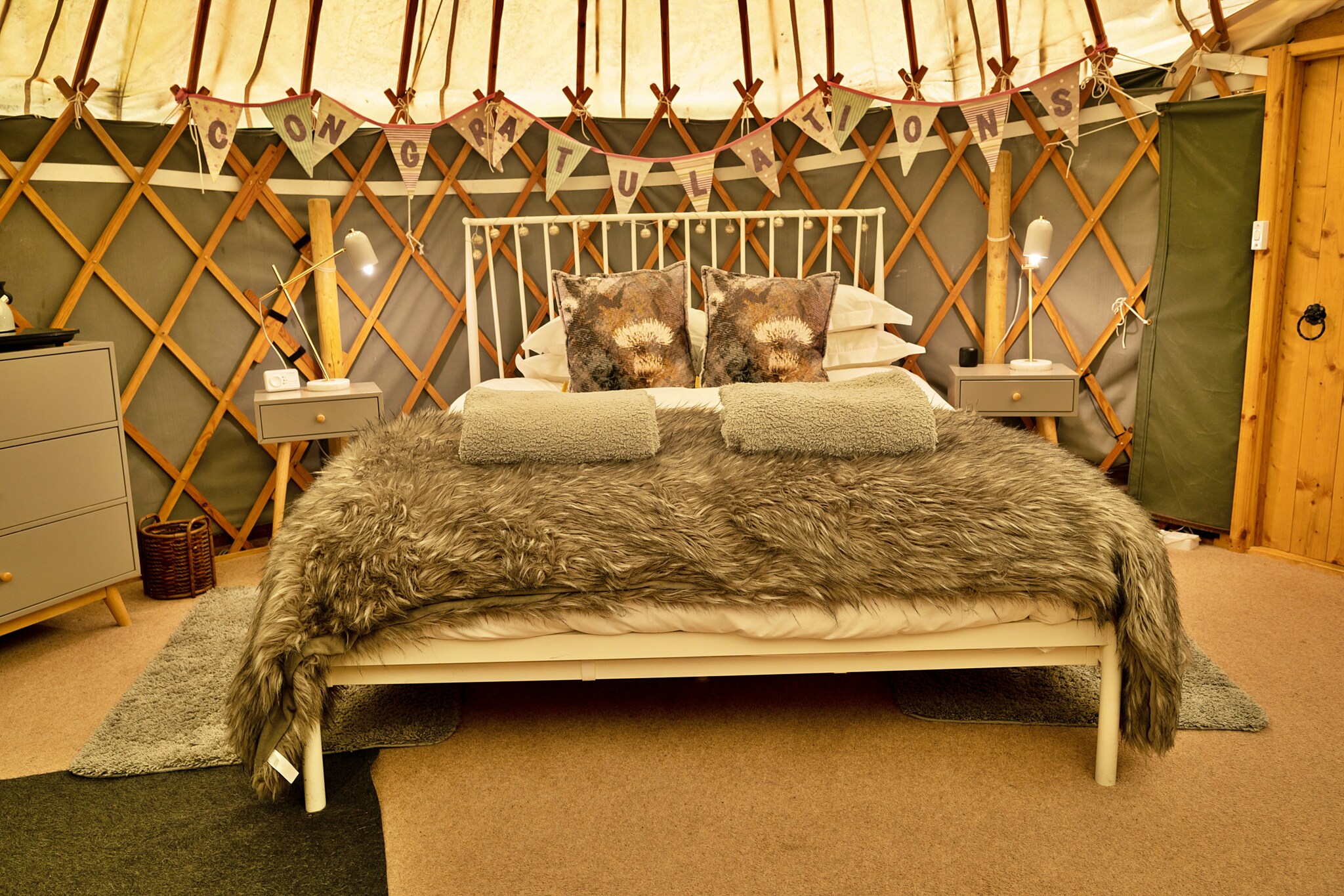 Heather Yurt-Slaapkamer