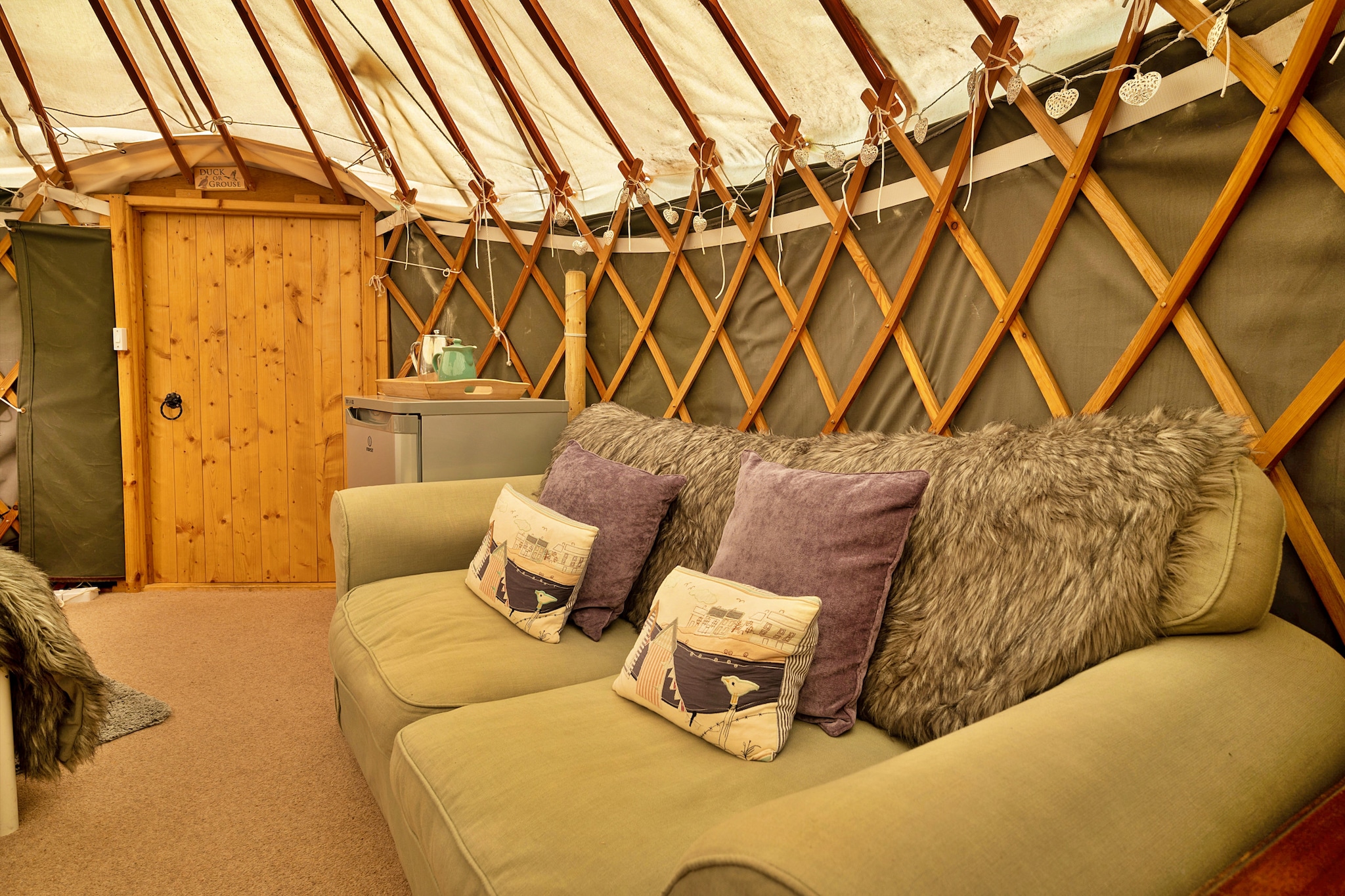 Heather Yurt-Slaapkamer
