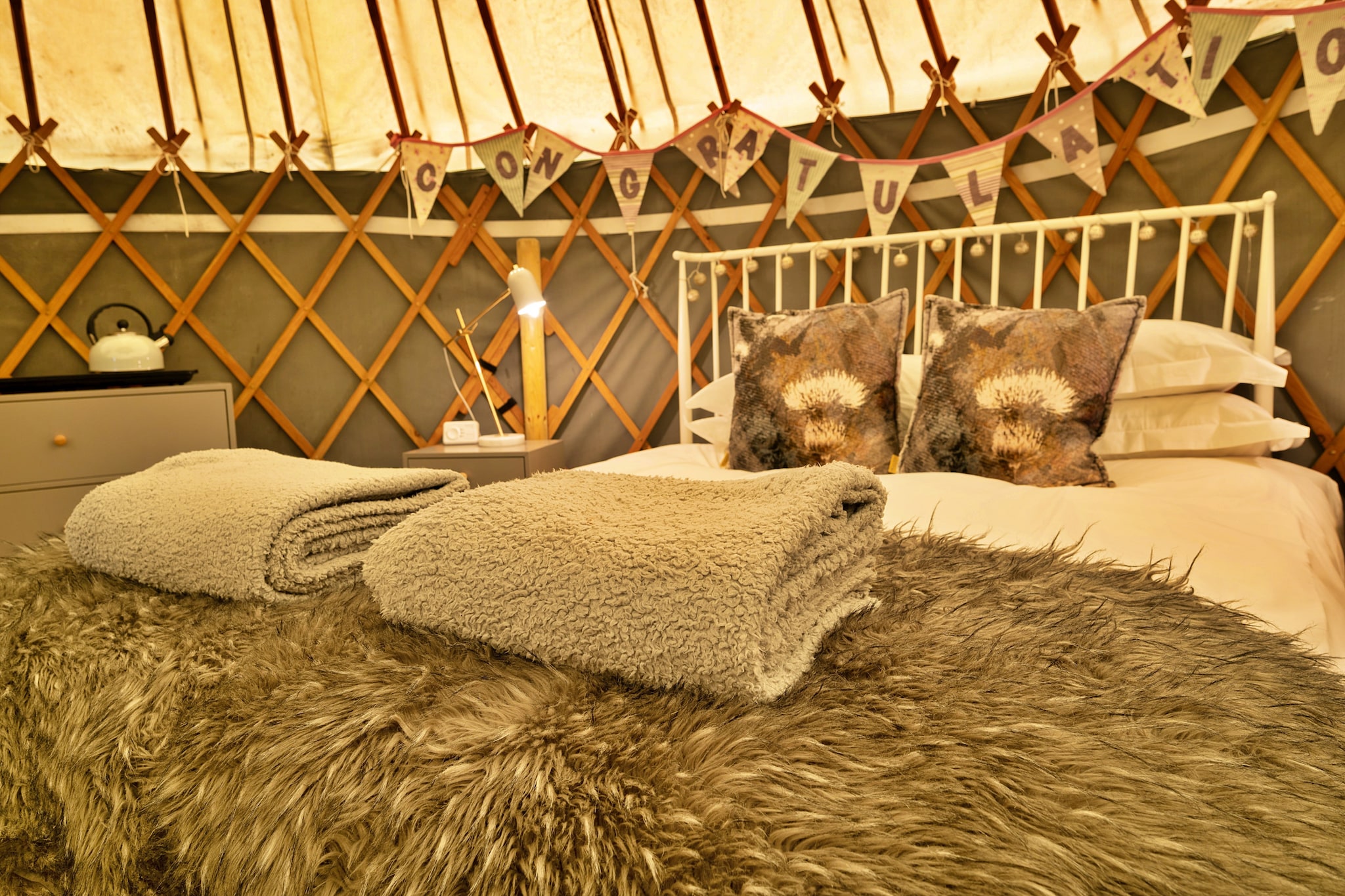 Heather Yurt-Slaapkamer