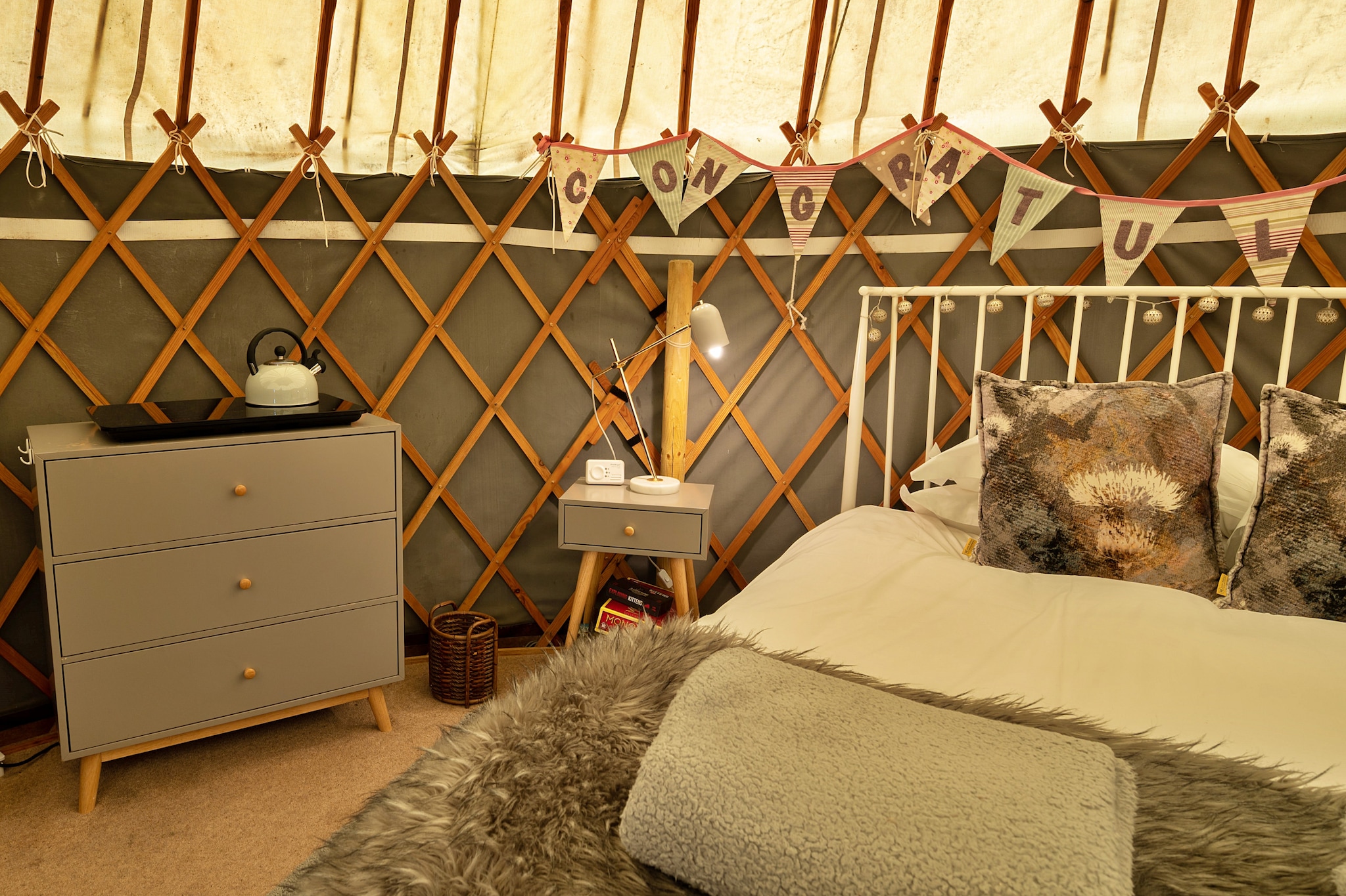 Heather Yurt-Slaapkamer
