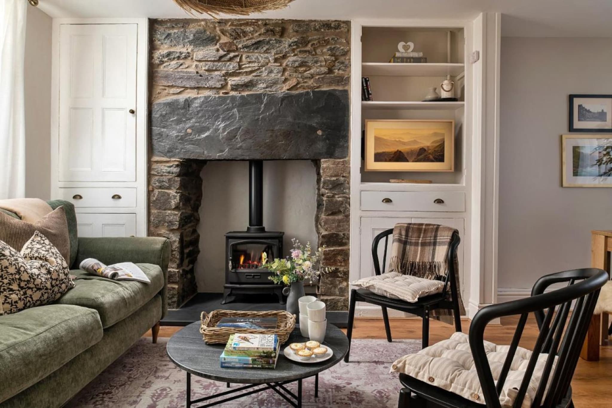 Bwthyn Llechi (Slate Cottage)-Woonkamer