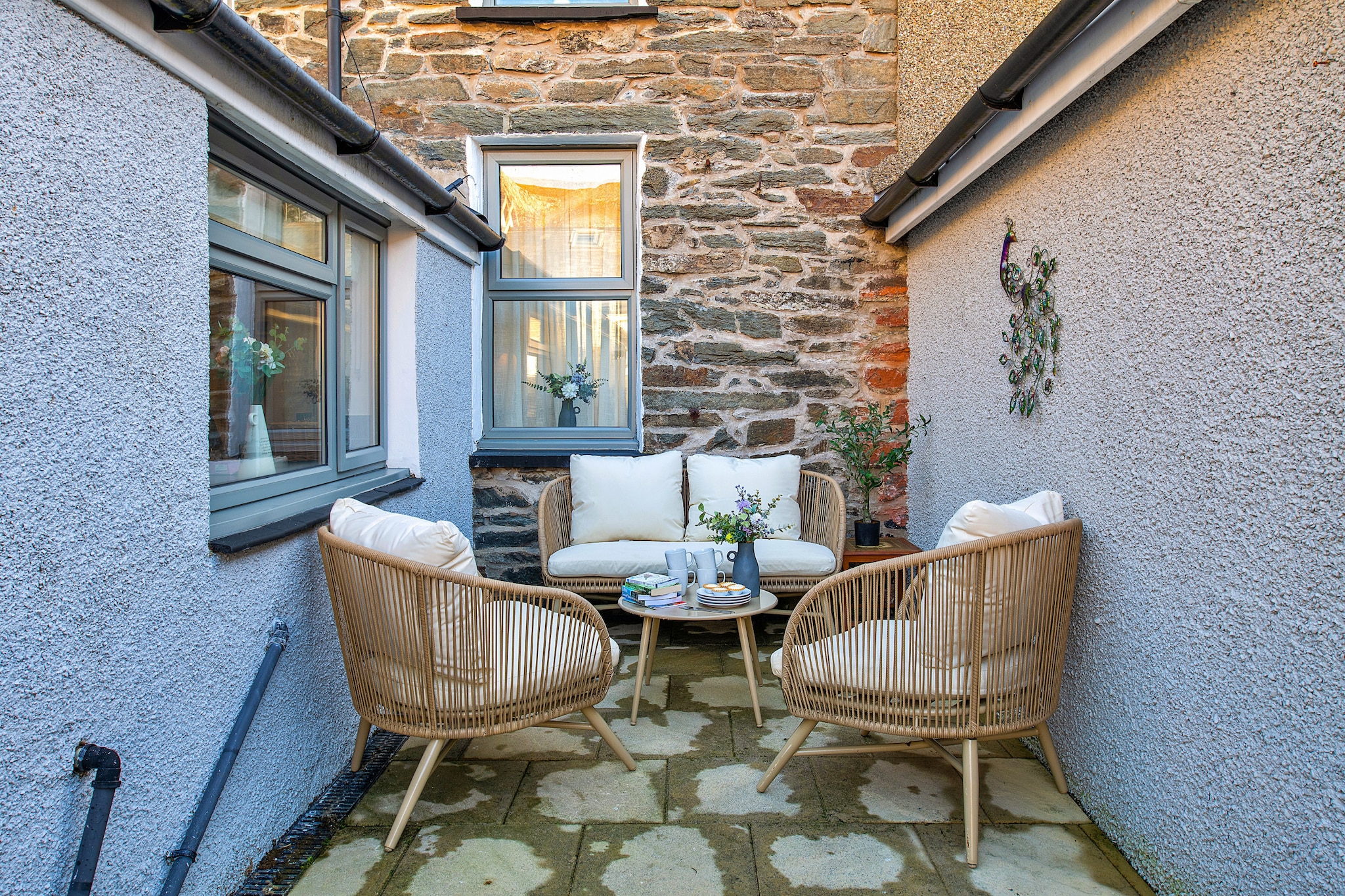 Bwthyn Llechi (Slate Cottage)-Terrasbalkon