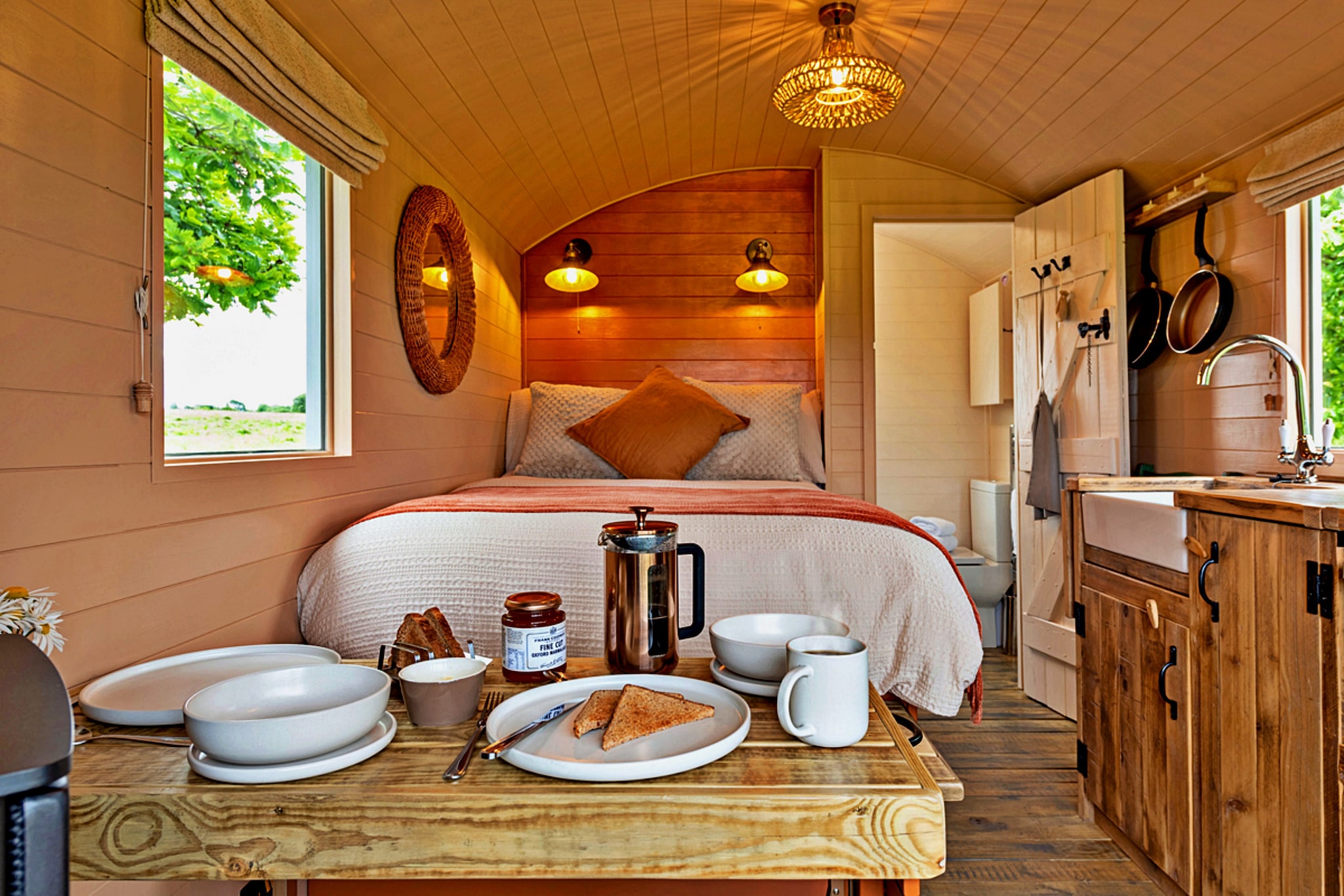 'Marared' Gypsy Hut-Slaapkamer