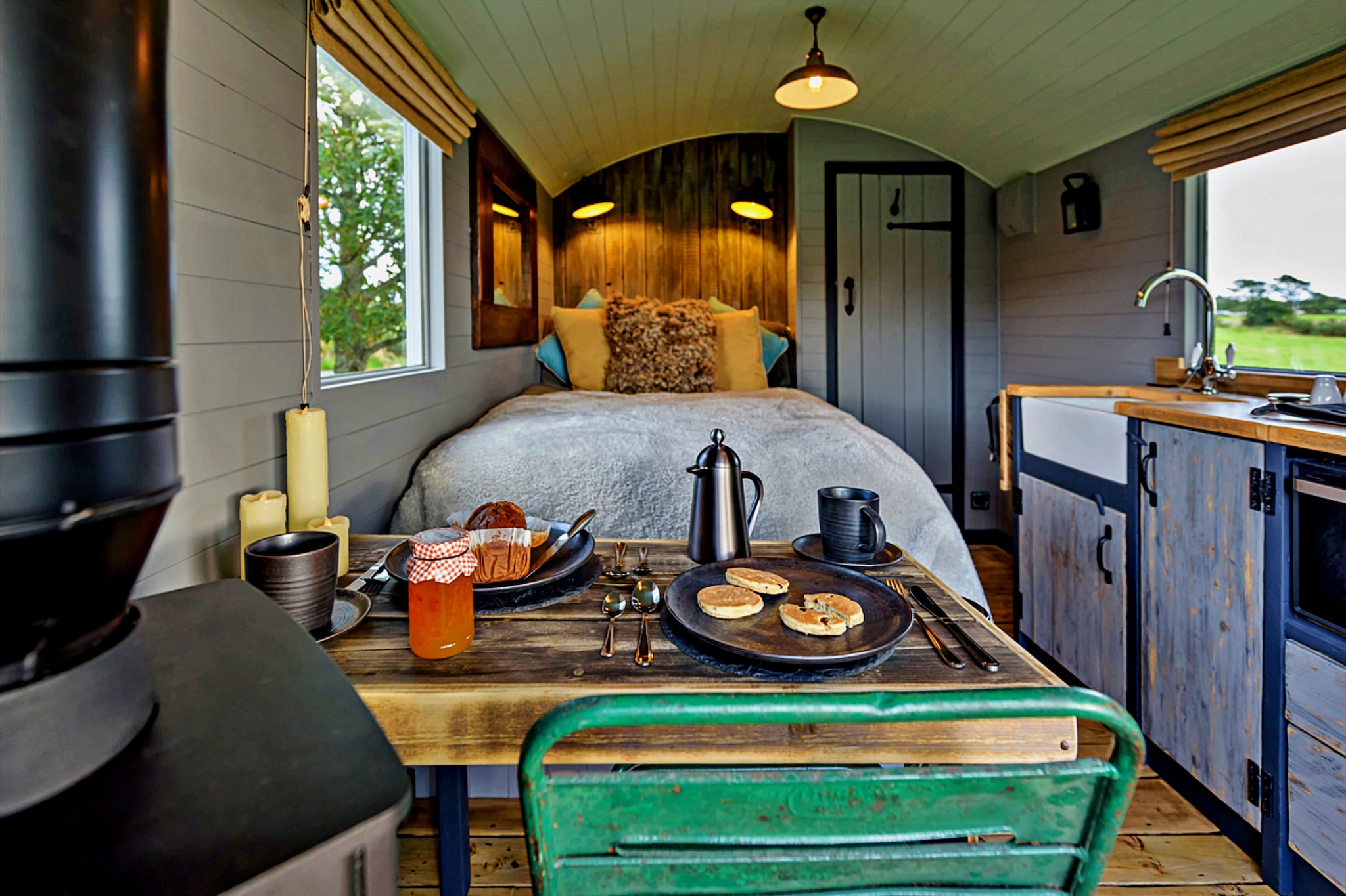 'Elen' Gypsy Hut-Slaapkamer