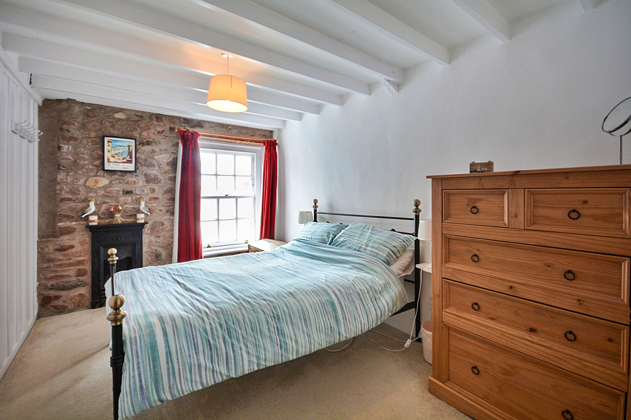 Rose Cottage, Kingsand-Slaapkamer