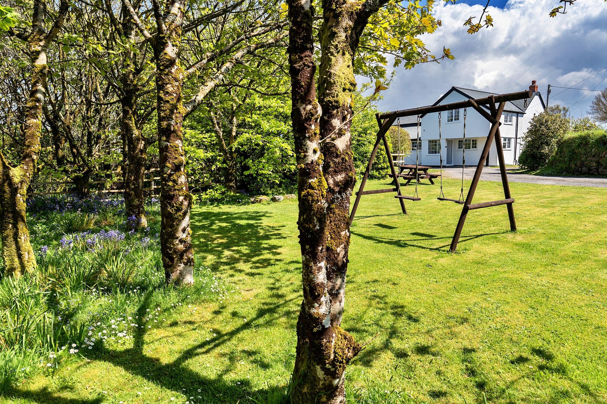 Trethew Cottage-Tuinen zomer