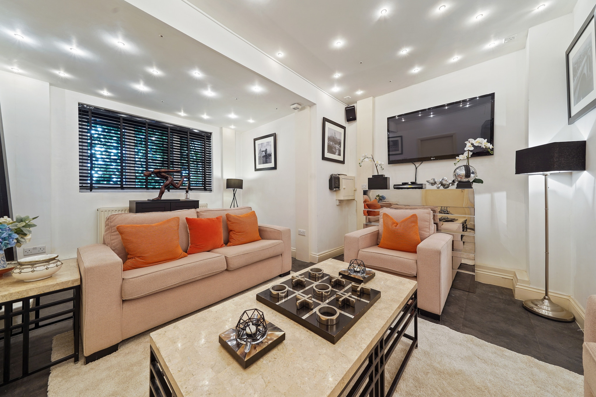 Regents Apartment-Woonkamer