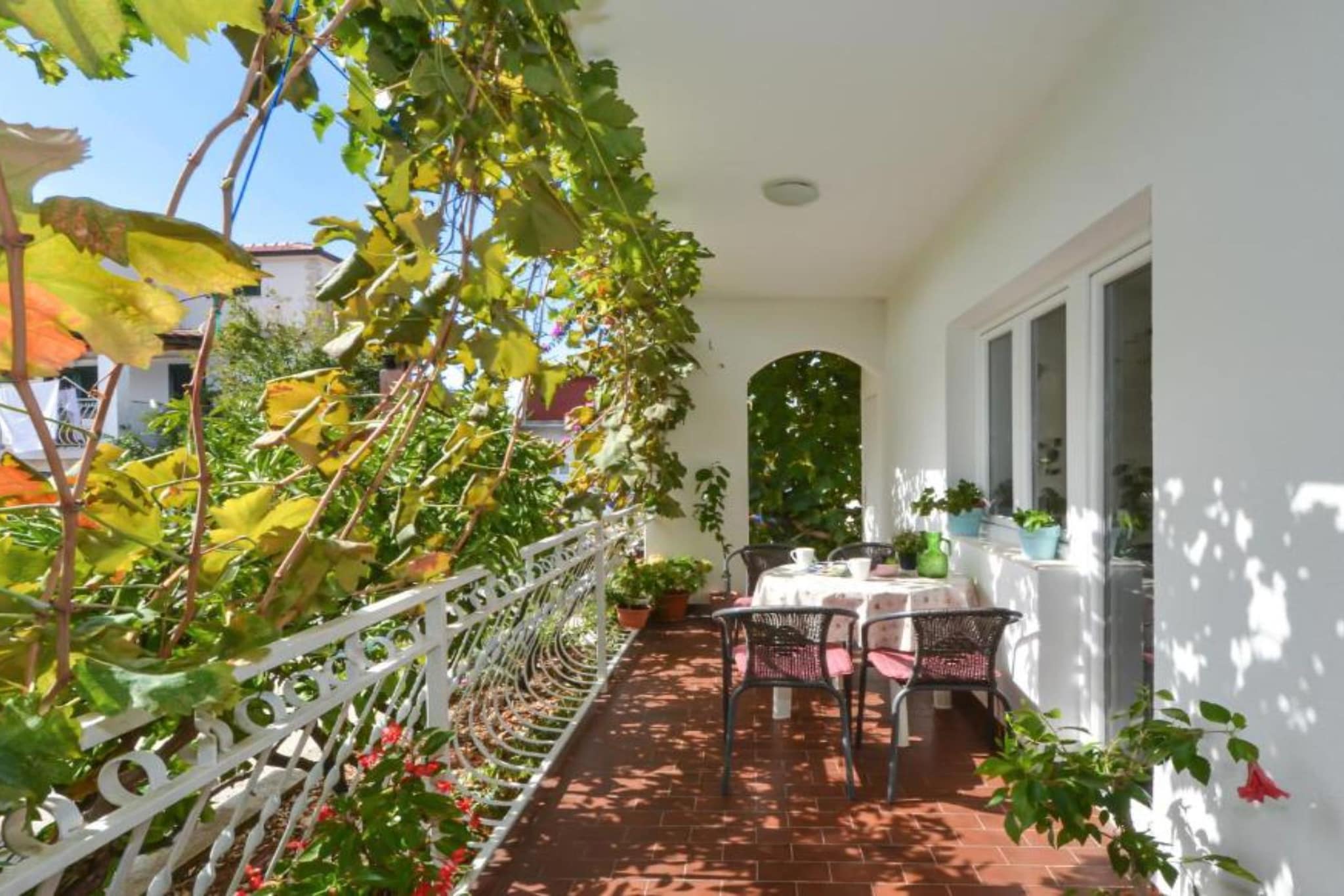 Apartments Nina - Two Bedroom Apartment with Balcony A1-Terrace balcony