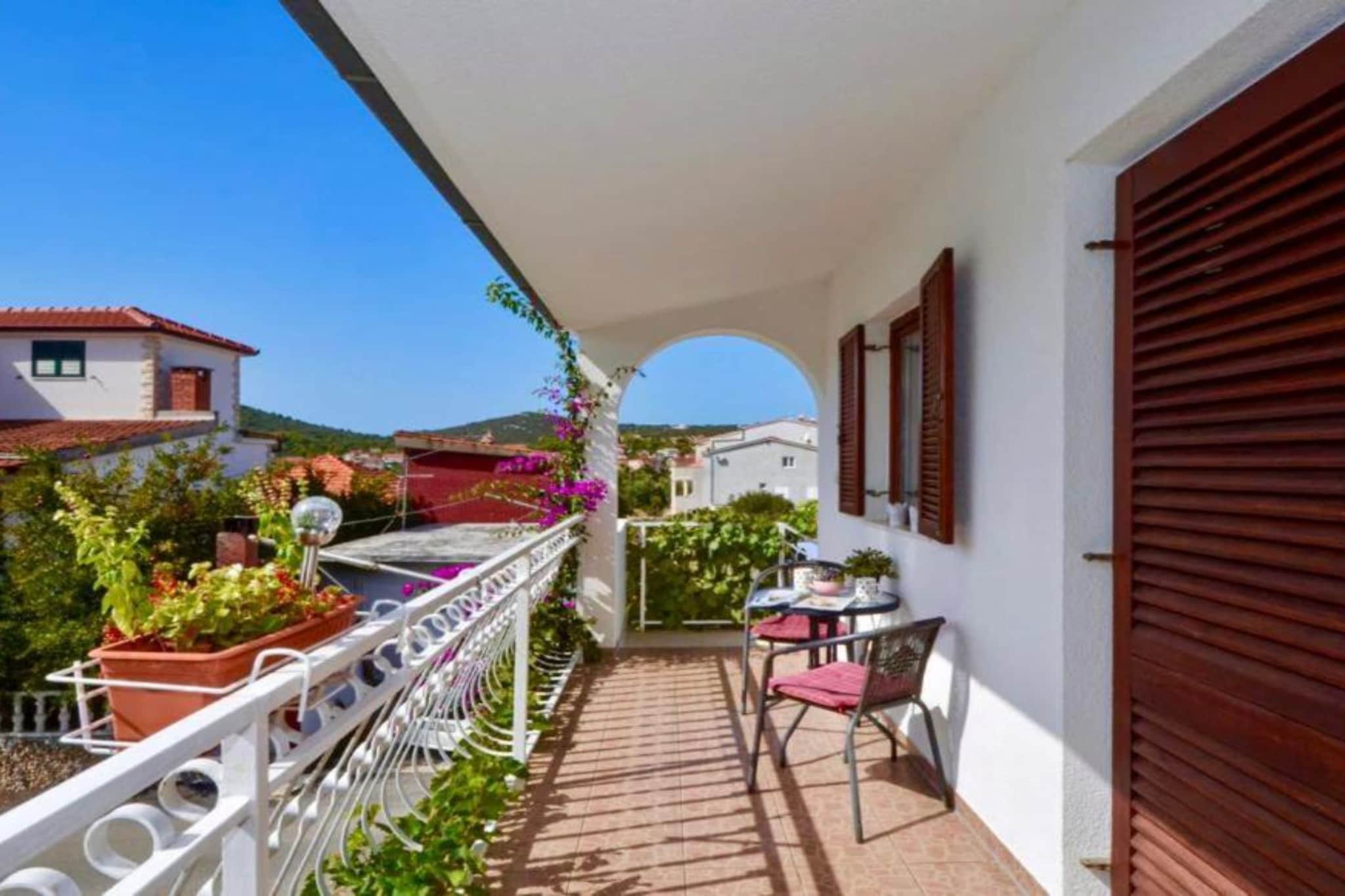 Apartments Nina - Two Bedroom Apartment with Balcony A1-Terrace balcony